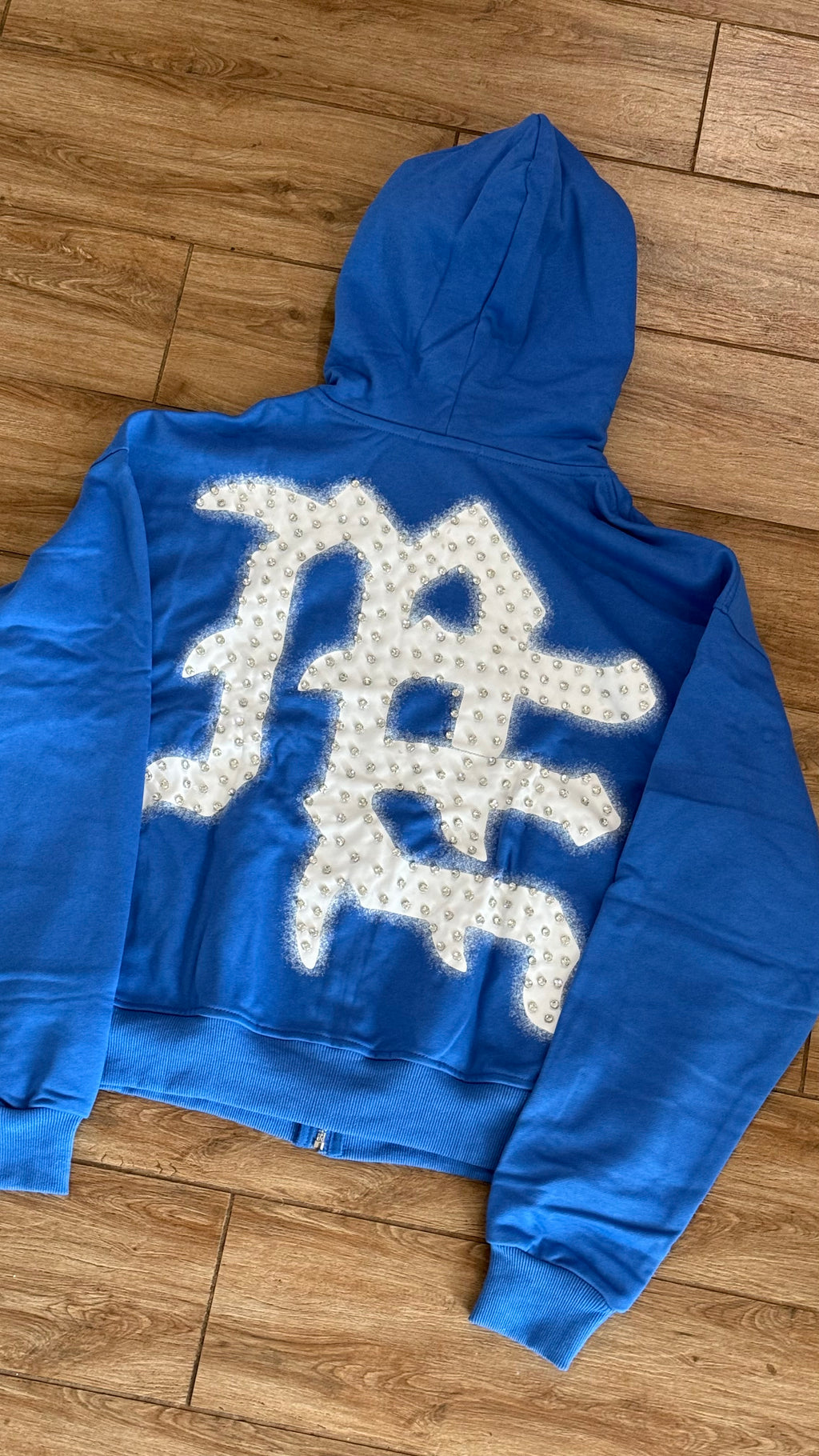 Mixed Emotions "Emotions Never Die" Hoodie Zipper Azul