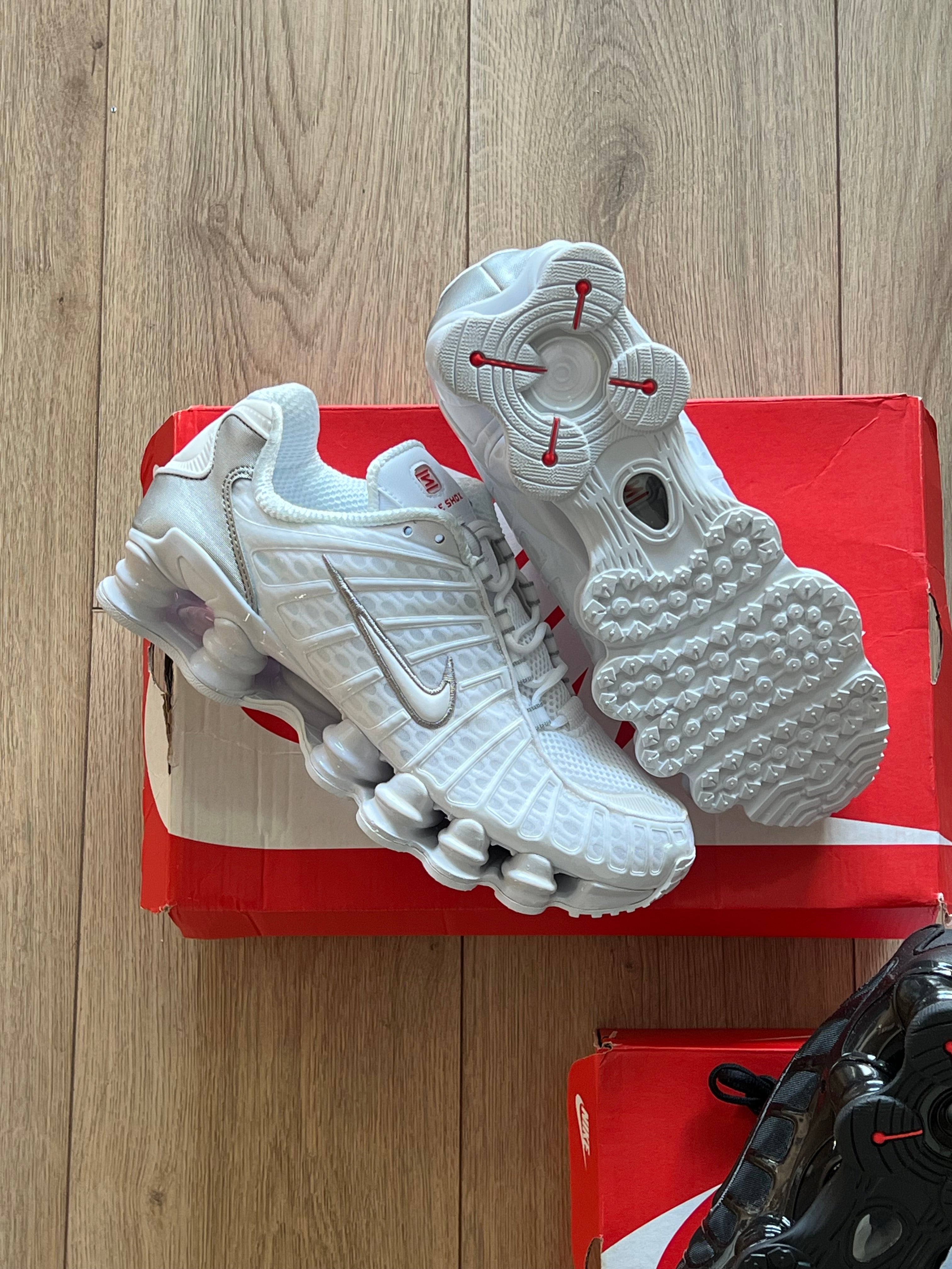 Nike Shox TL White Silver