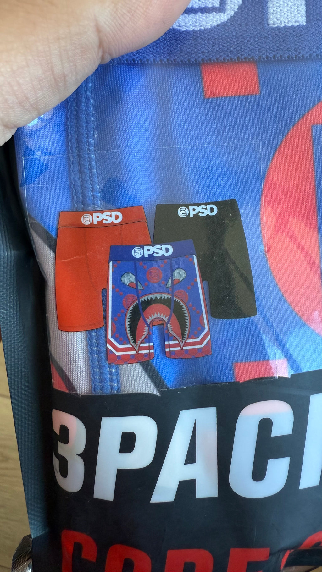 Pack de 3 Boxers PSD - Warface Blue/Red