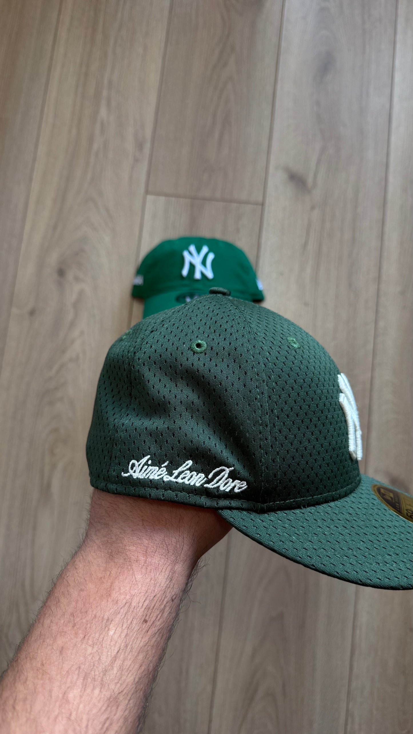 NY Yankees x Aime Leon Dore New Era 59Fifty Mesh Green Hat