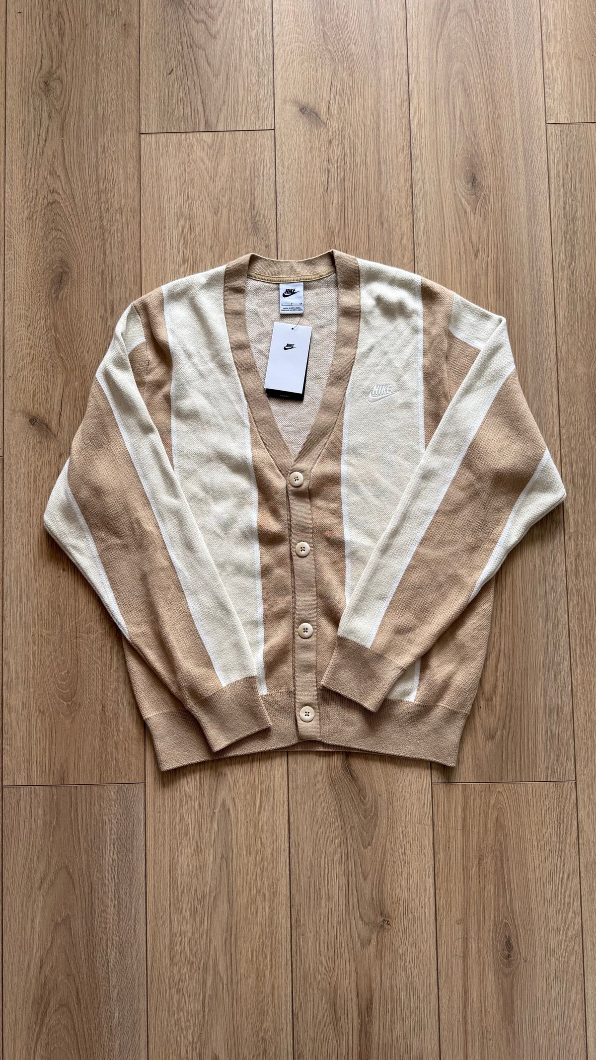 Nike Chaleco Beige Kardigan