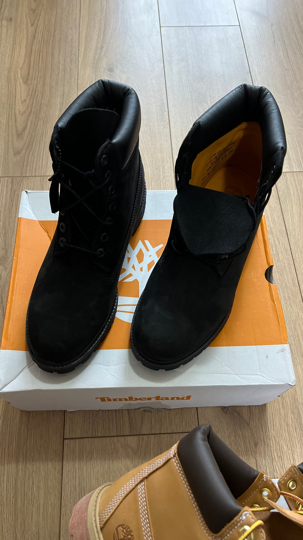 Timberland Premium 6 Inch Black Nubuck (con caja)