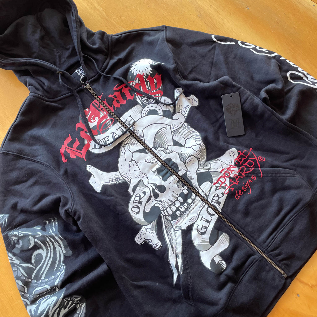 Hoodie Zipper Ed Hardy
