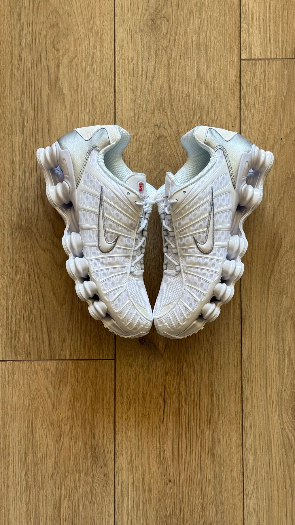 Nike Shox TL White Metallic Silver (No Box)