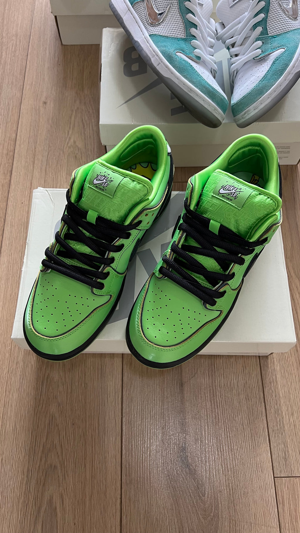 Nike Dunk SB Low Pro Powerpuff Girls Buttercup (con caja)