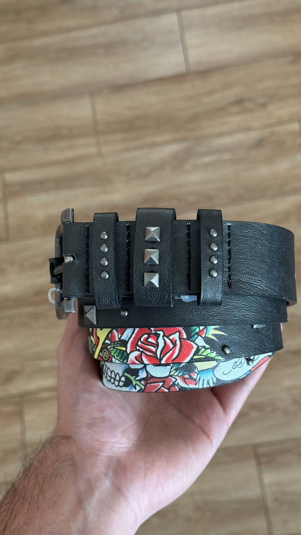 Cinturón Ed Hardy Skull White