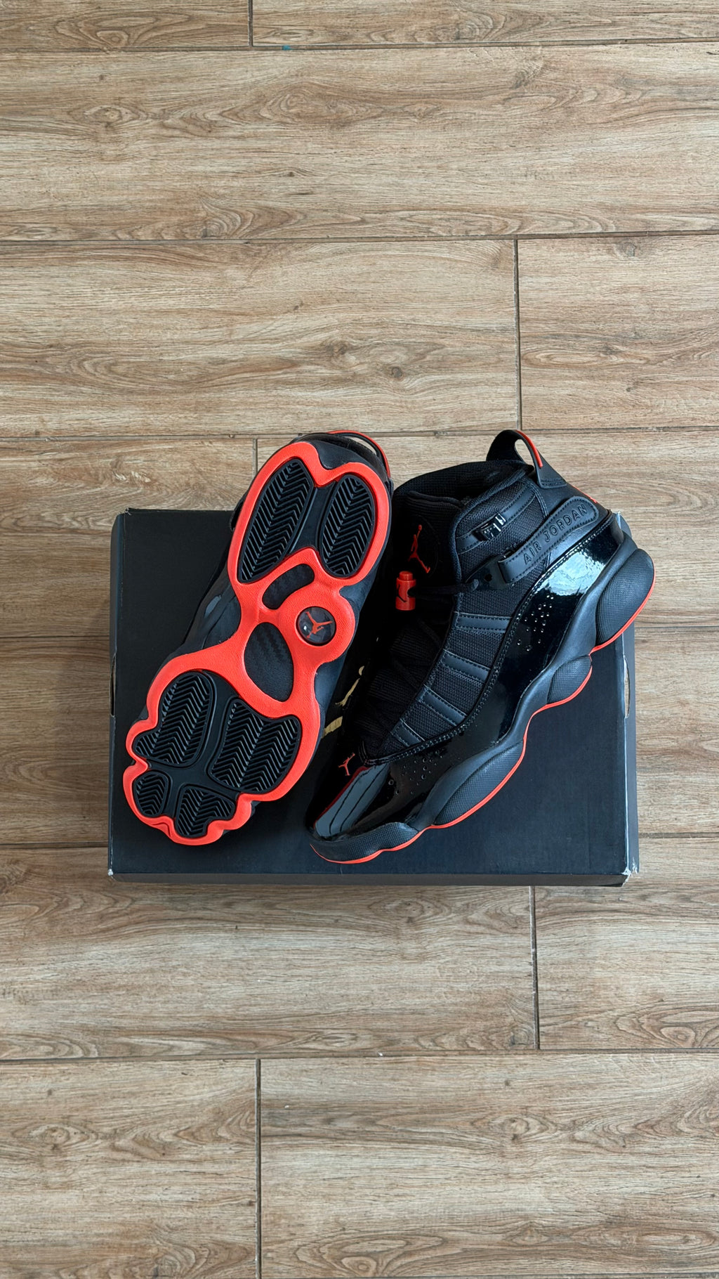 Jordan 6 Rings Black Infrared