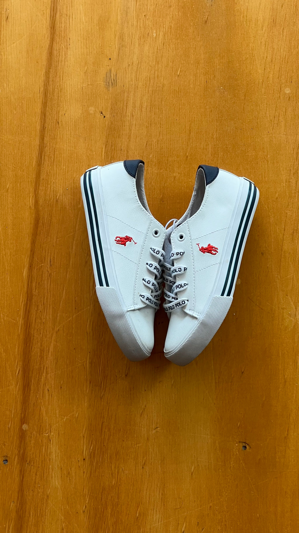Polo Ralph Lauren White Leather Niño