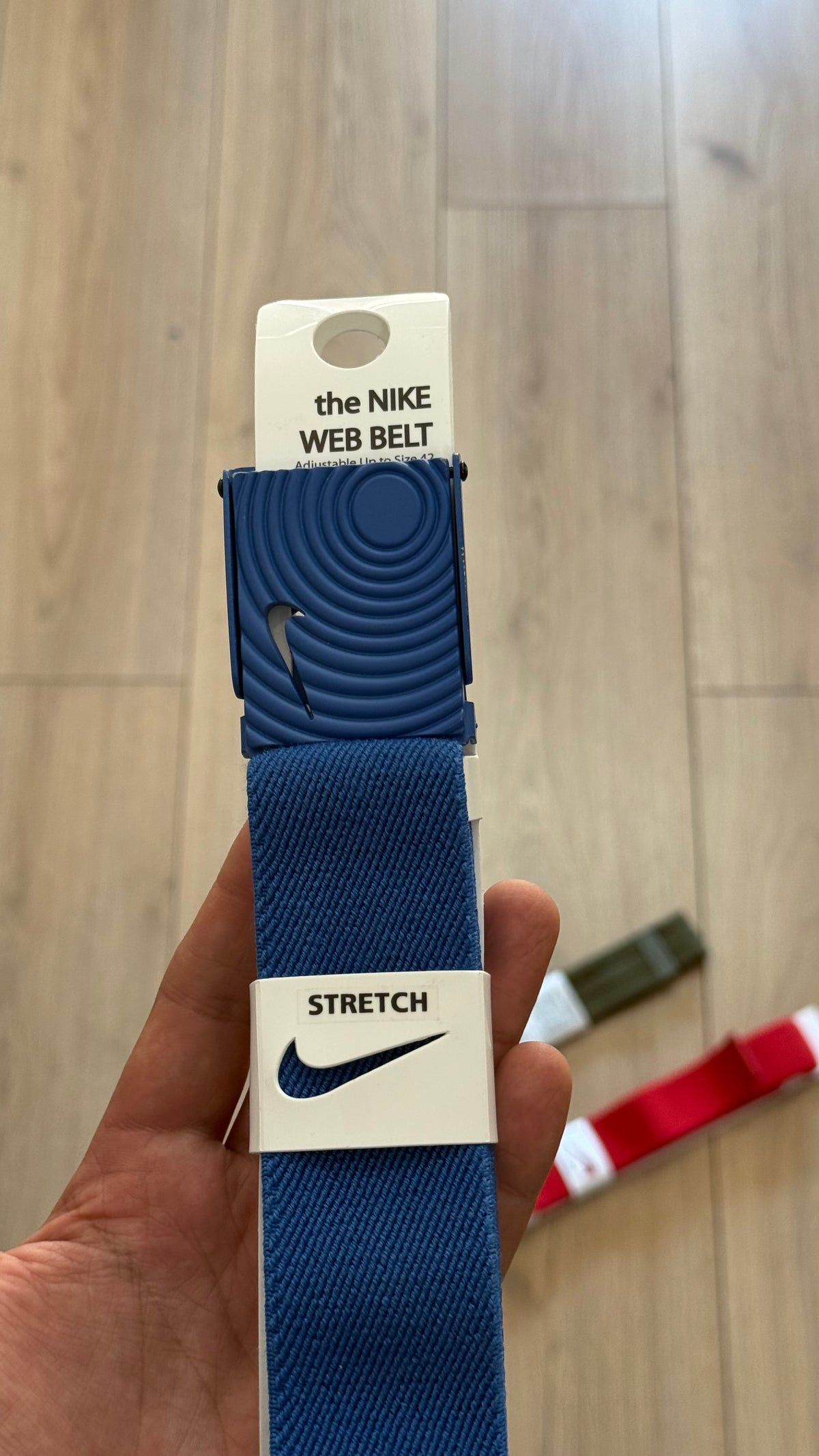 Cinturon Nike Swoosh Blue