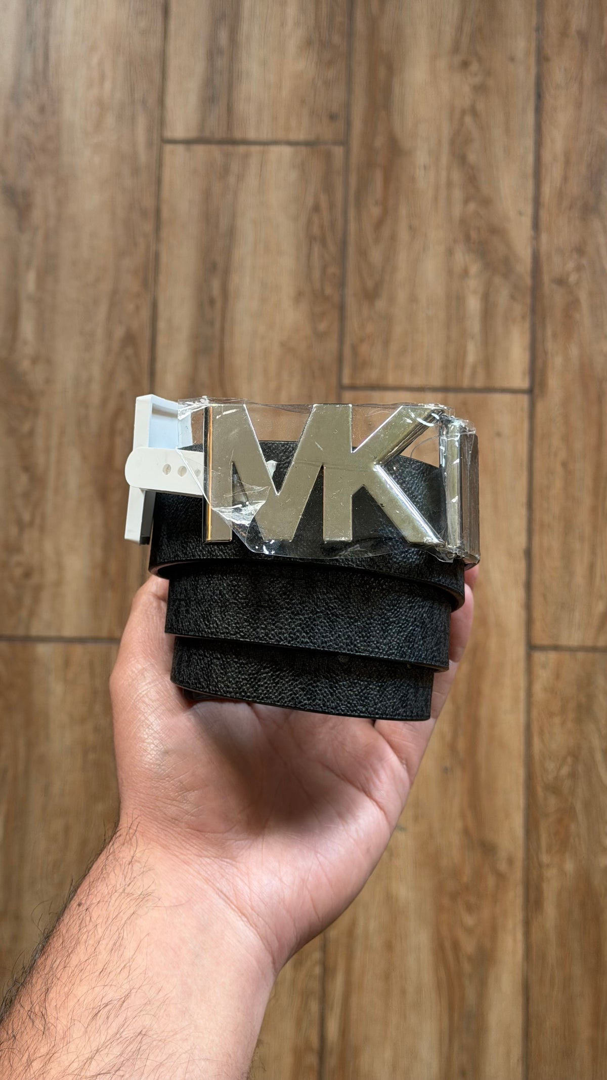 MK Monogram Black Leather Reversible