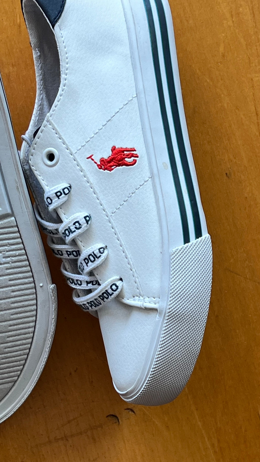 Polo Ralph Lauren White Leather Niño