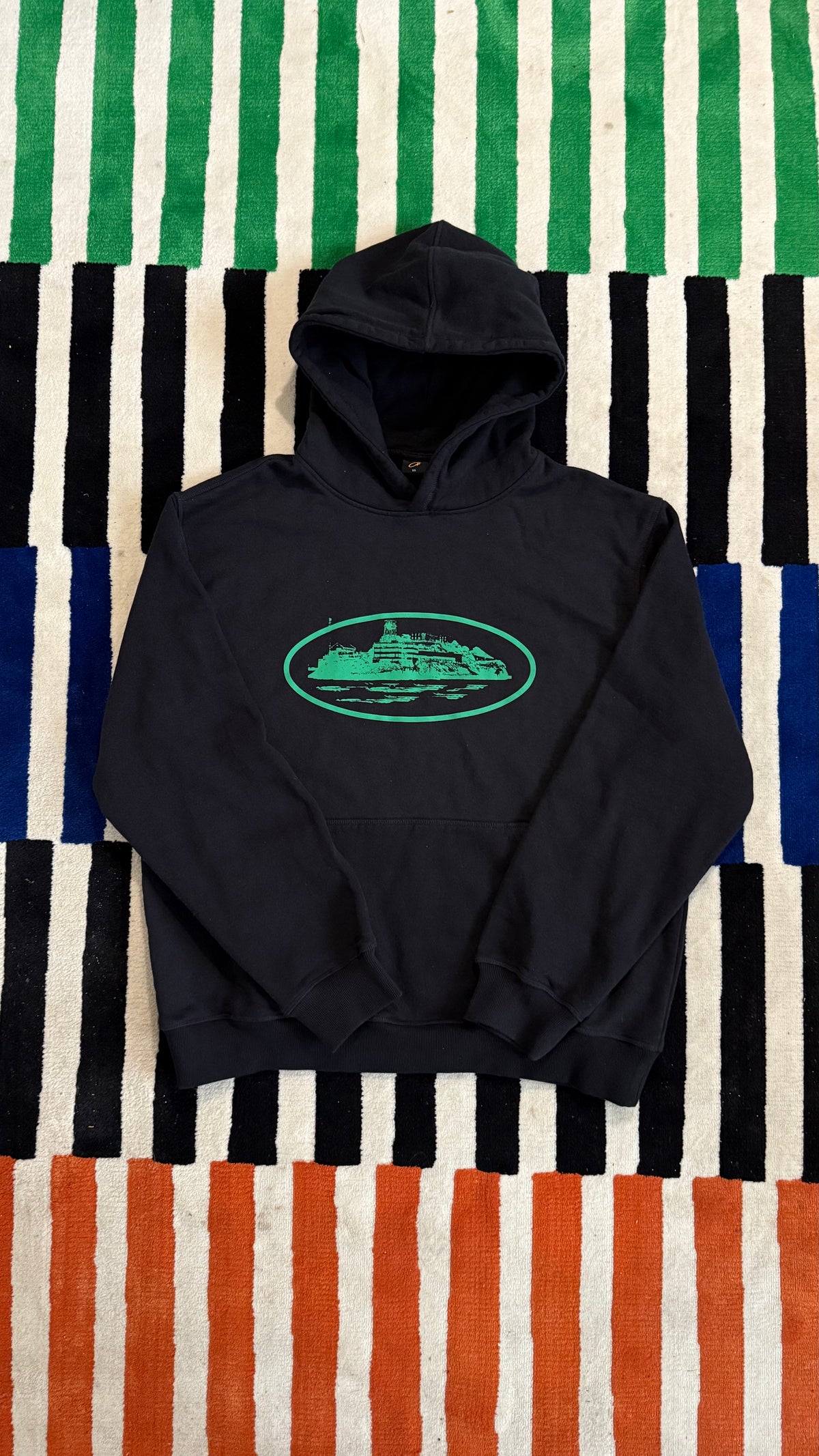 Corteiz OG Alcatraz Hoodie Black