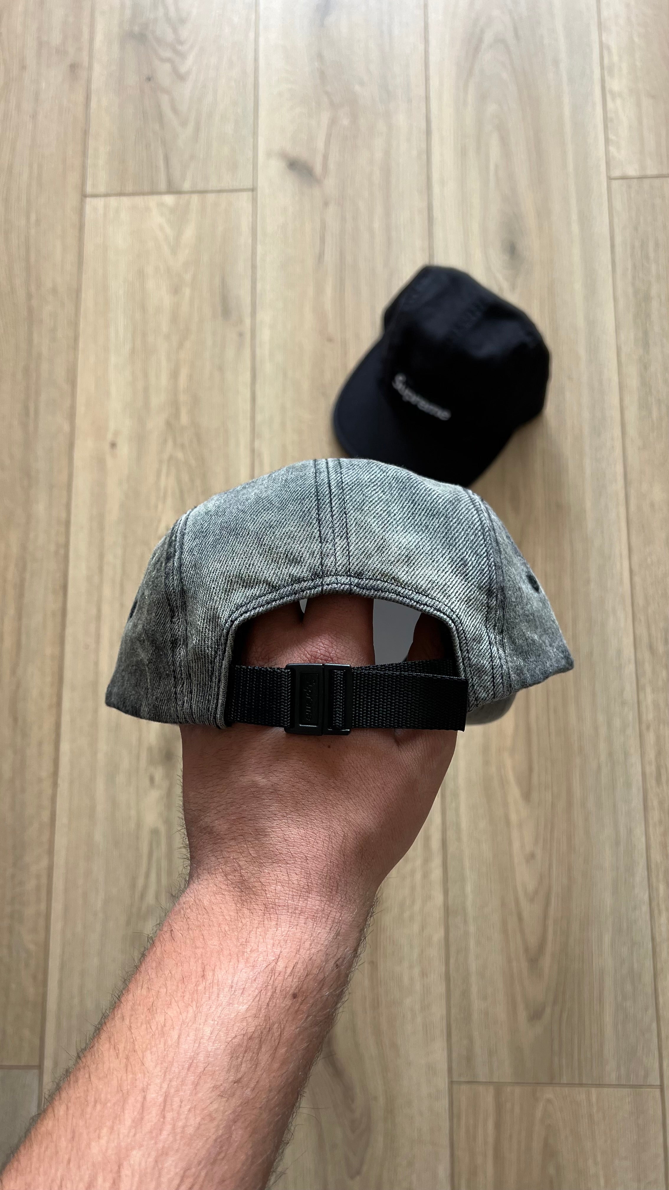Supreme Camp Cap Washed Black 5-Panel