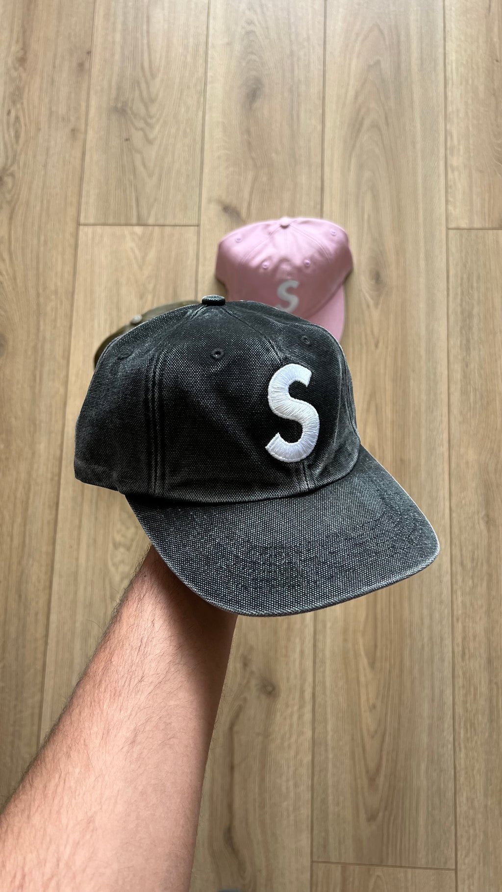 Supreme S Logo 6-Panel Black