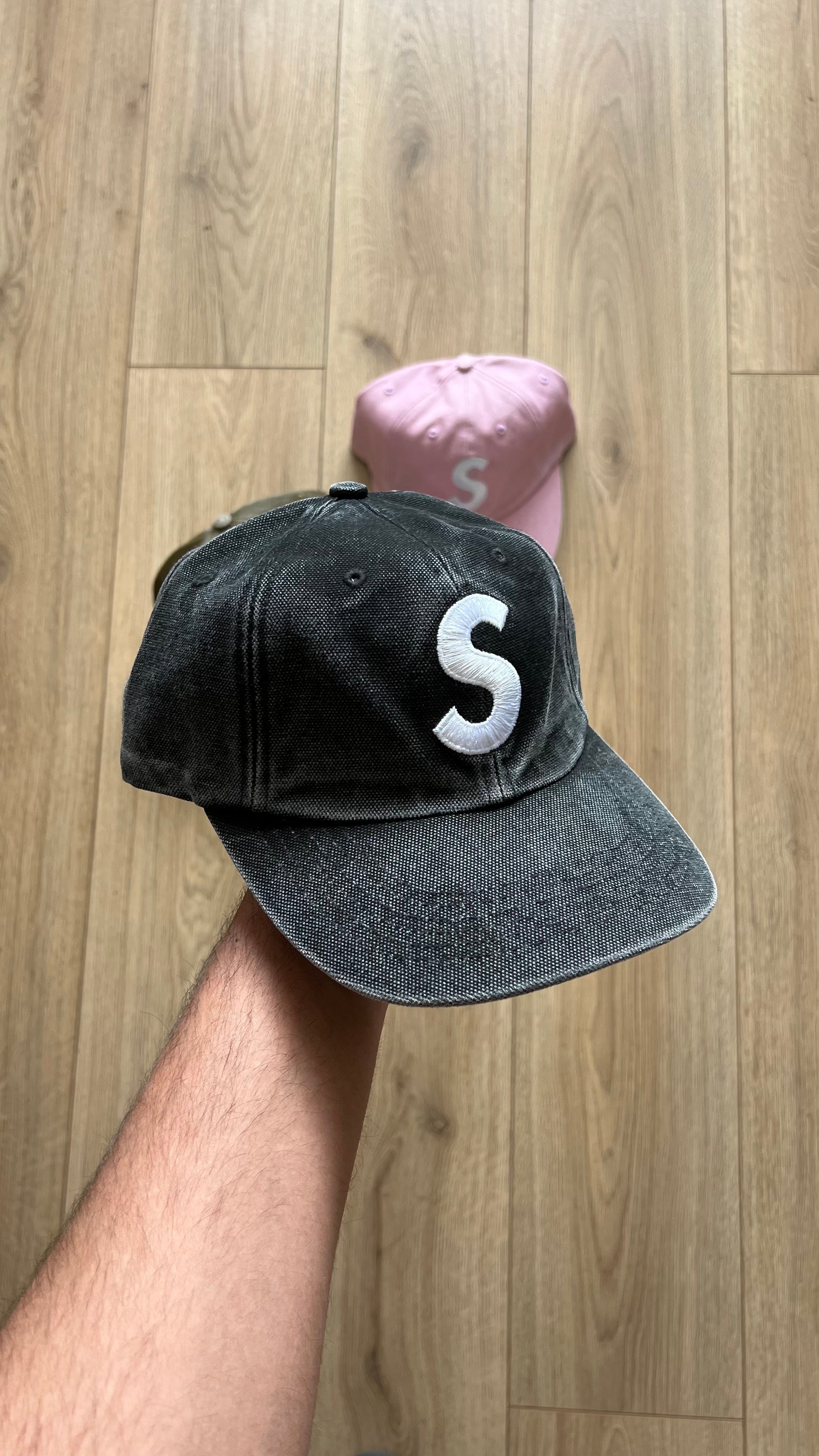 Supreme S Logo 6-Panel Black