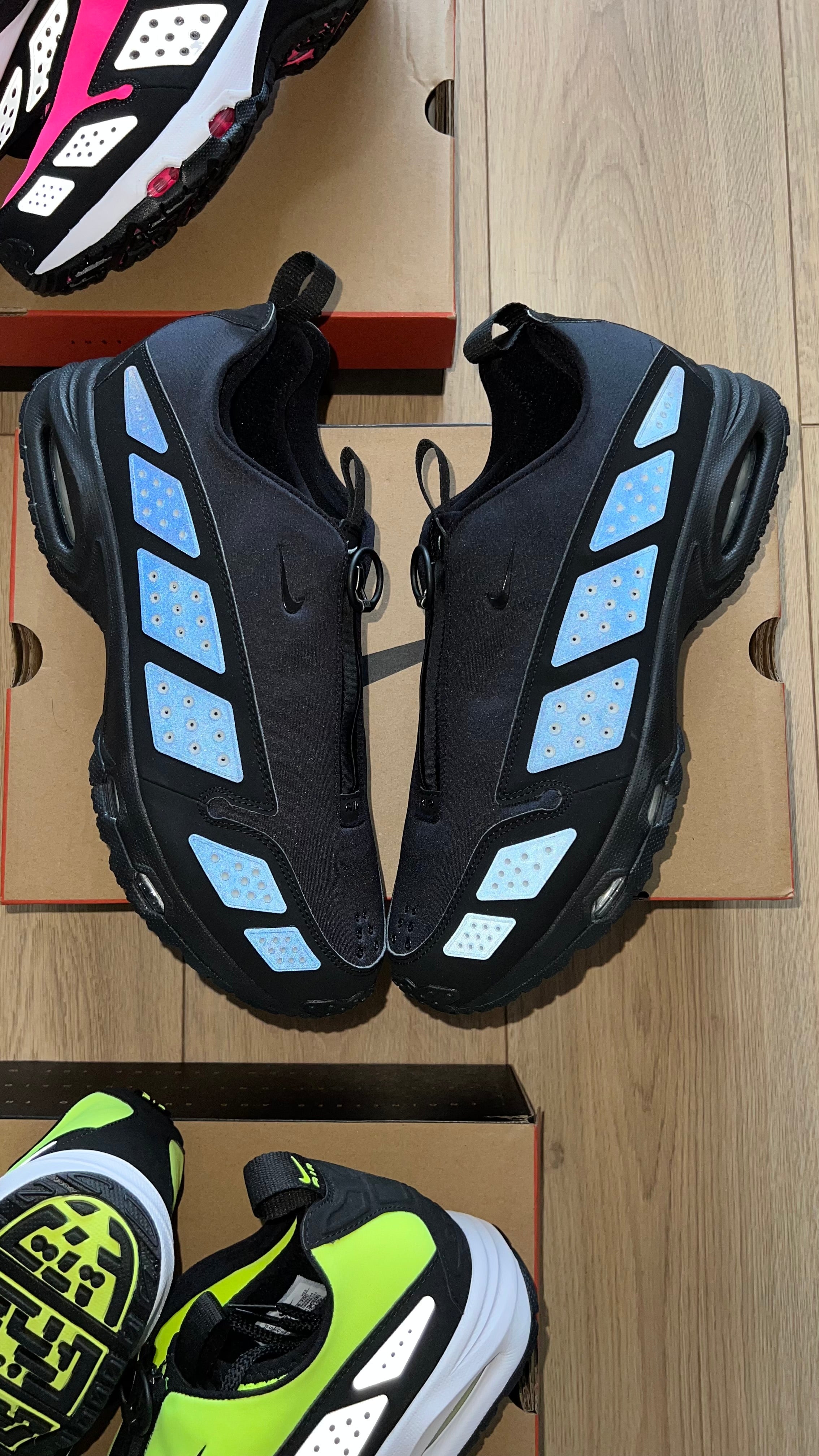 Nike Air Max sndr black silver noir (womens) (con caja)