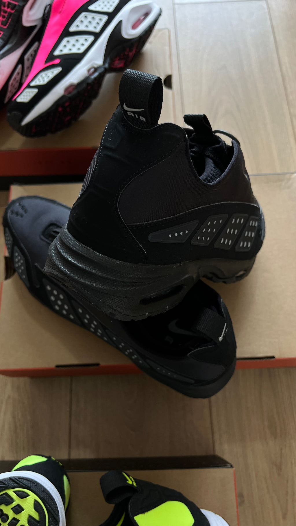 Nike Air Max sndr black silver noir (womens) (con caja)