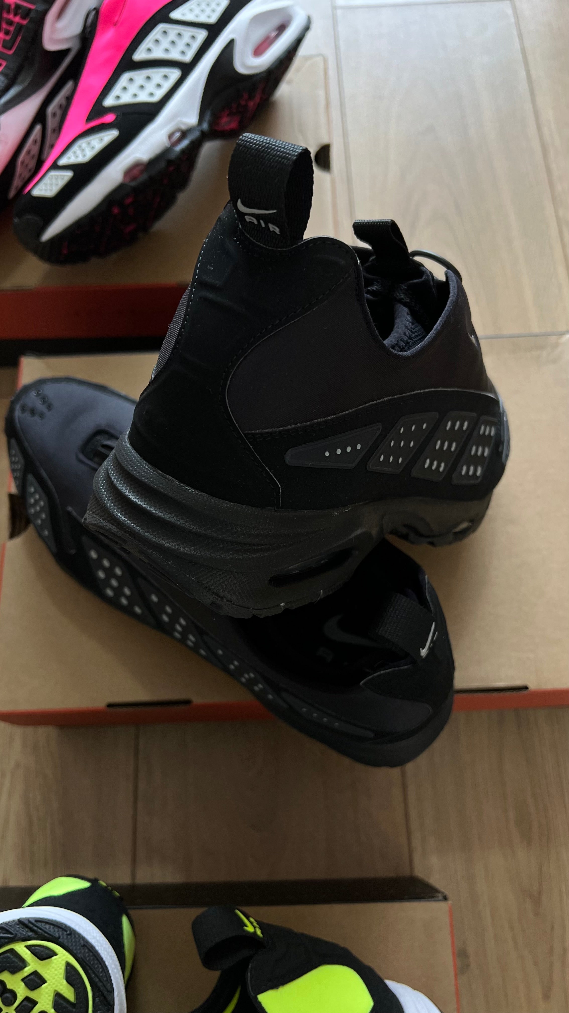 Nike Air Max sndr black silver noir (womens) (con caja)