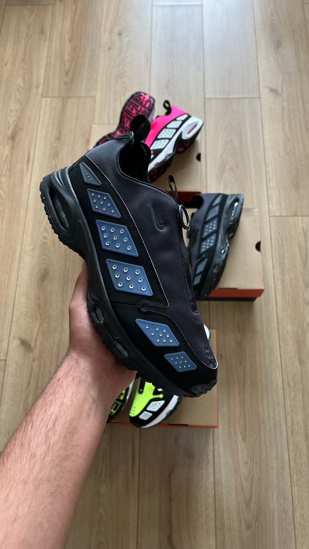 Nike Air Max sndr black silver noir (womens) (con caja)