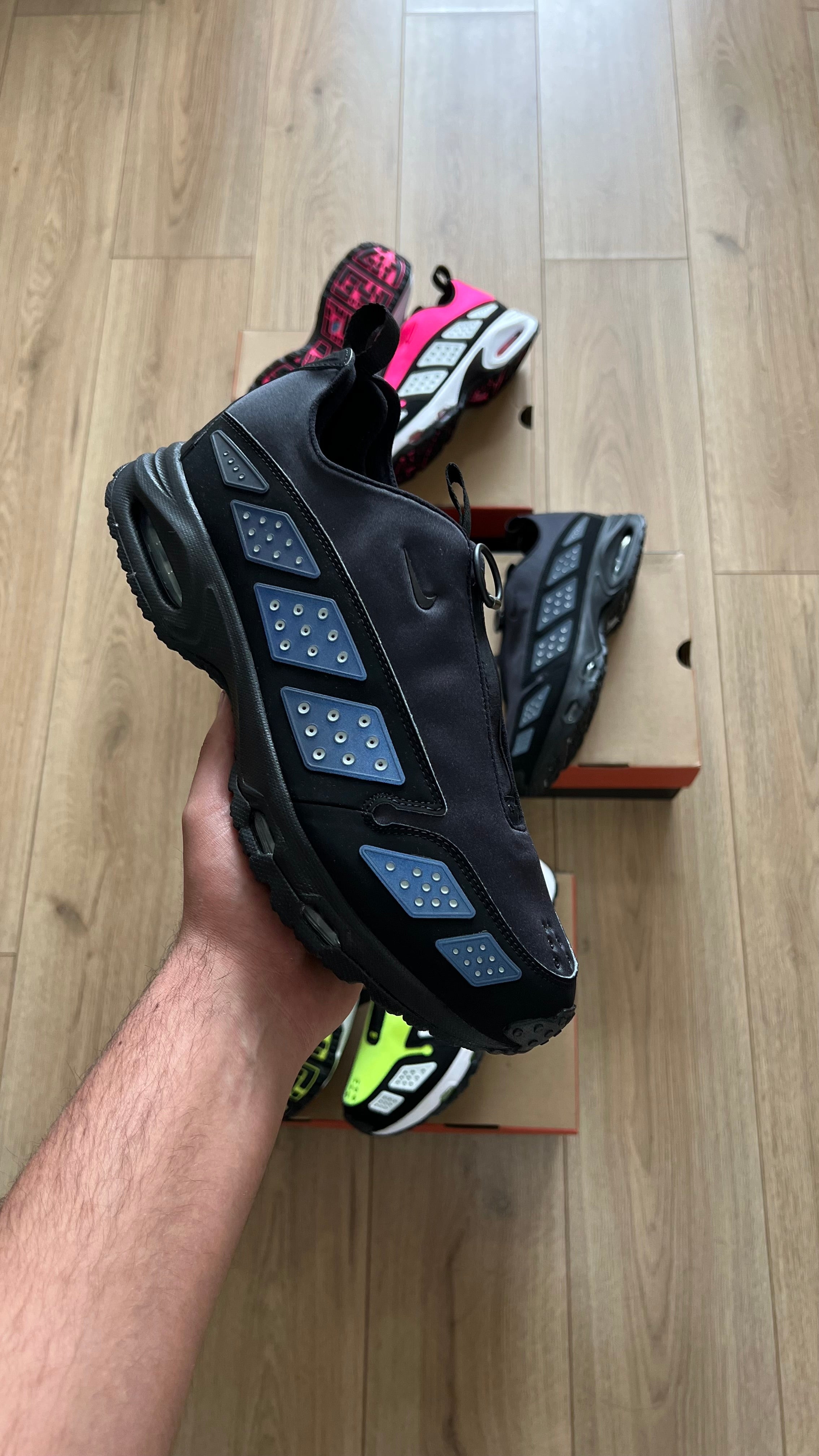 Nike Air Max sndr black silver noir (womens) (con caja)
