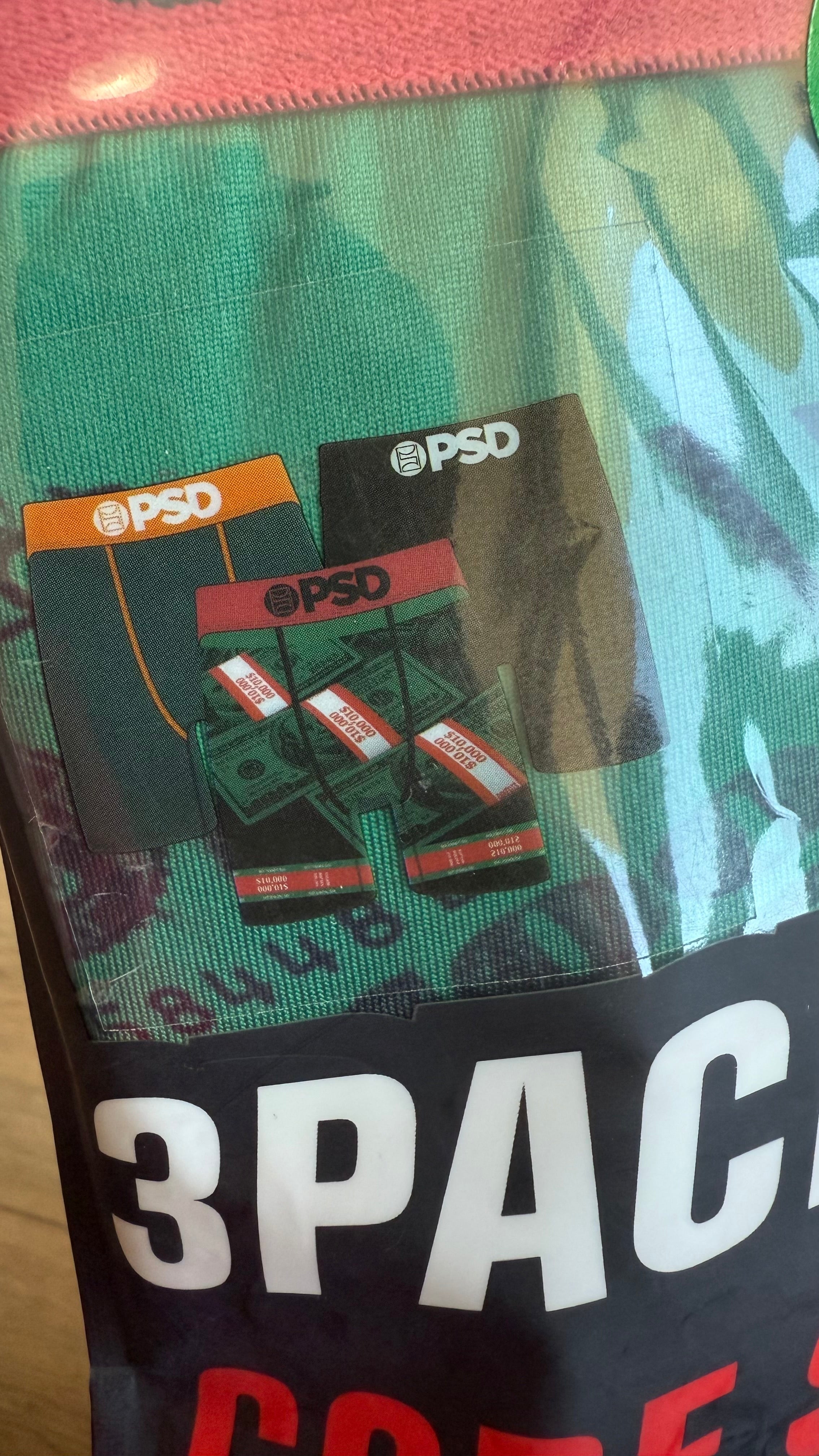 Pack de 3 Boxers PSD - Wads of Bills Black/Green