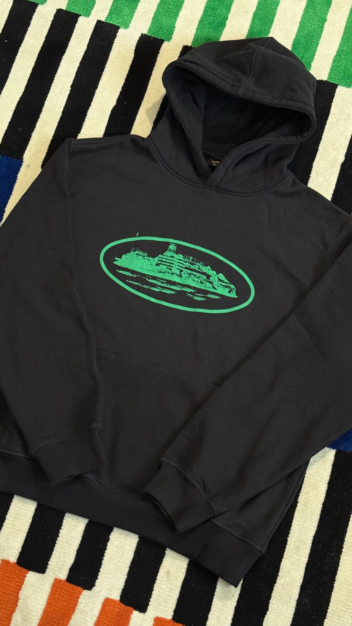 Corteiz OG Alcatraz Hoodie Black