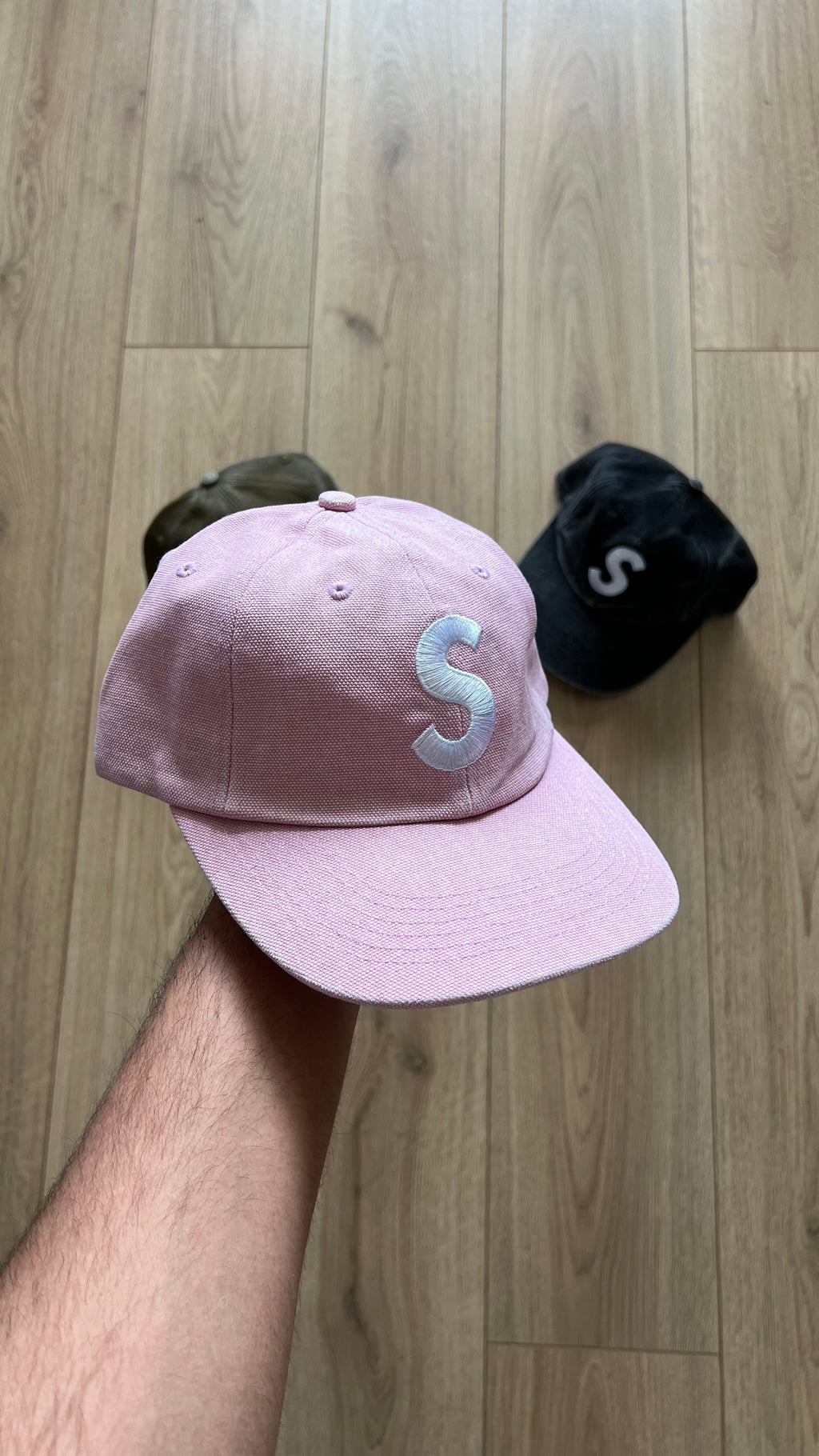 Supreme S Logo 6-Panel Pink