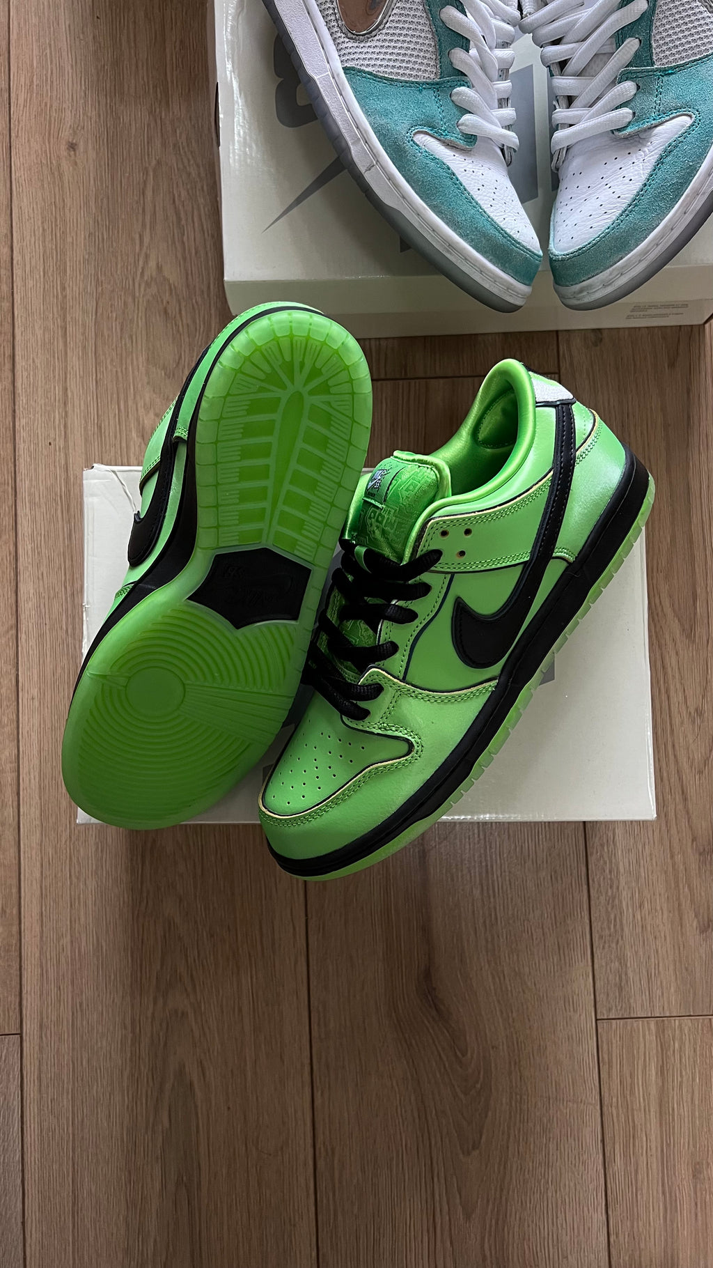 Nike Dunk SB Low Pro Powerpuff Girls Buttercup (con caja)