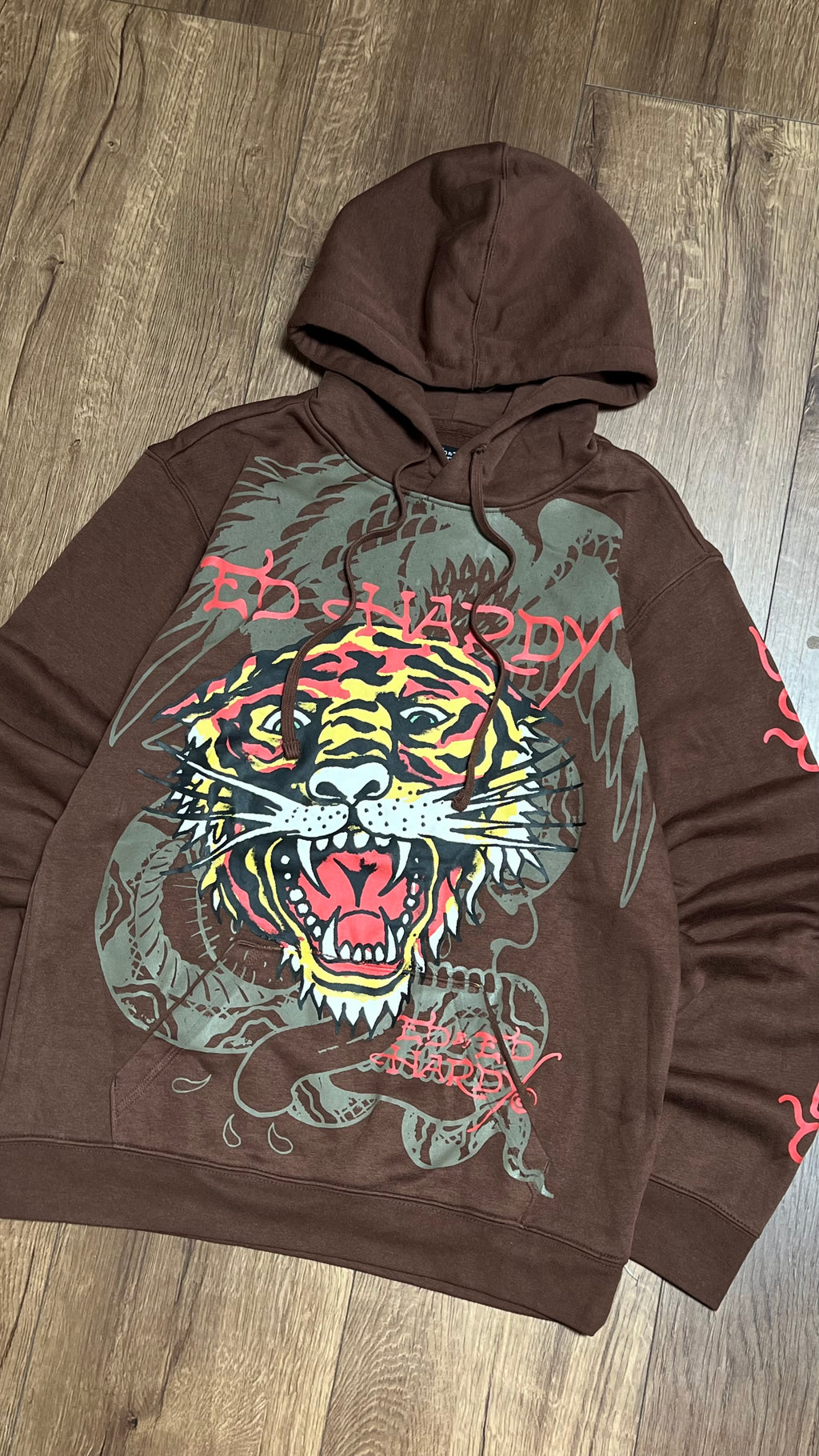 Ed Hardy Tigers Tattoo Design Hoodie