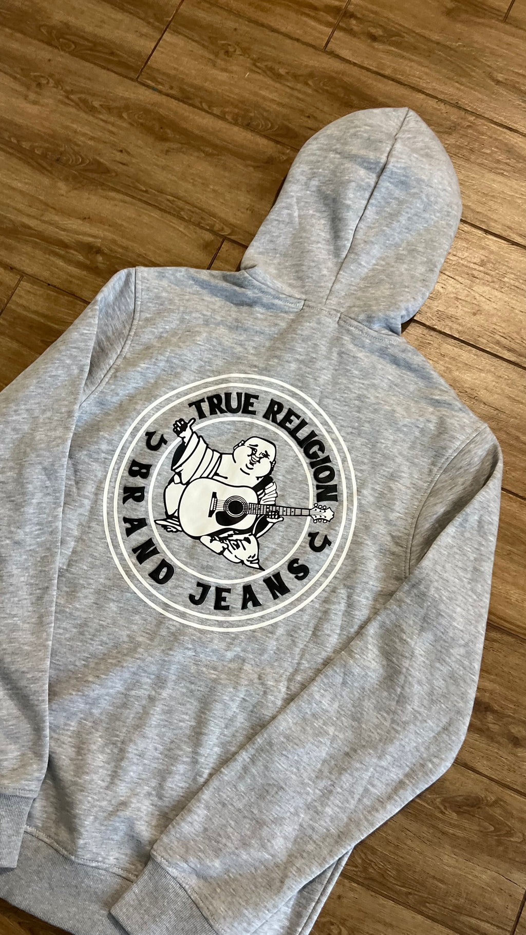 True Religion Big Buddha Logo Grey Full-Zip