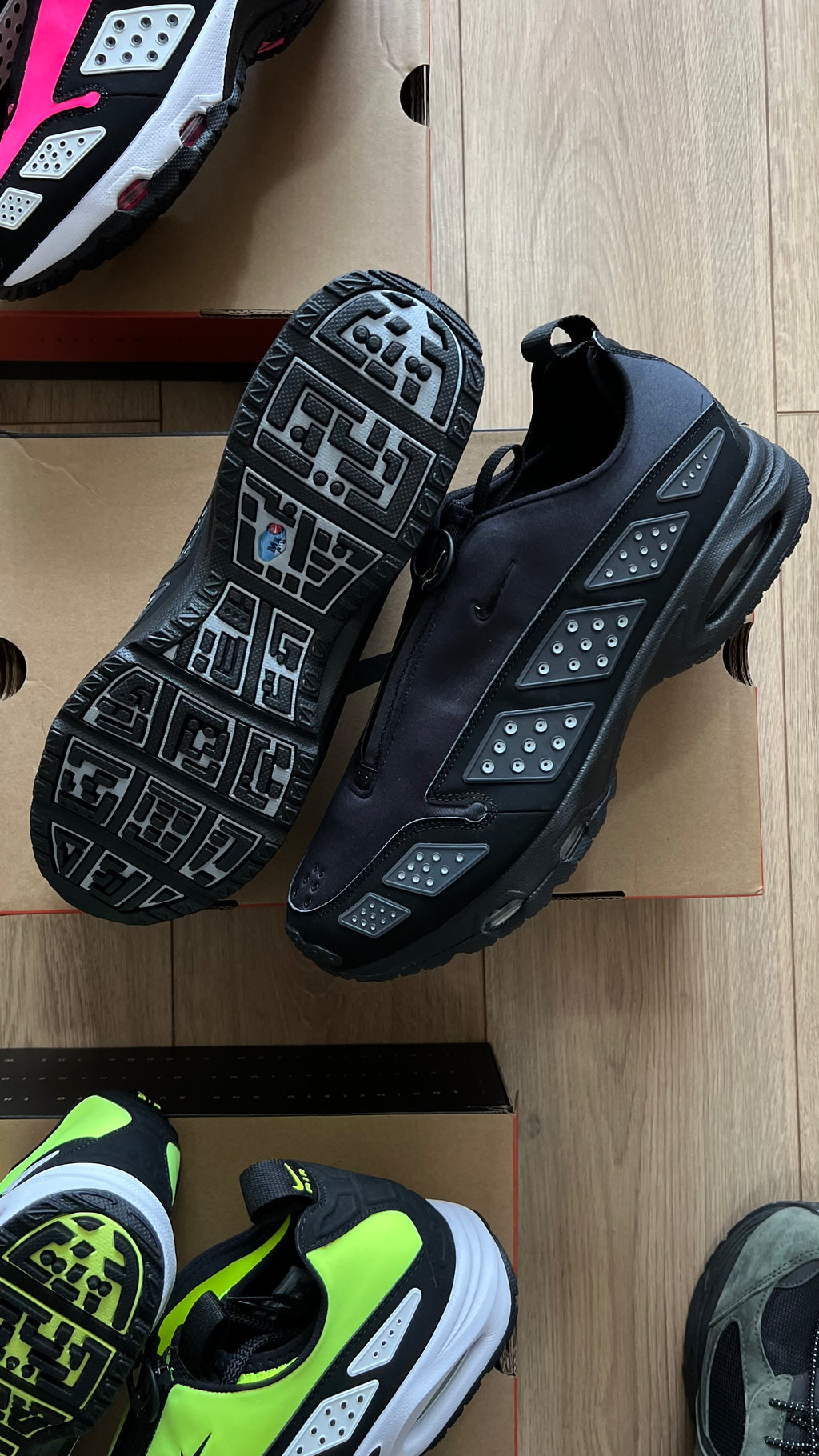Nike Air Max sndr black silver noir (womens) (con caja)