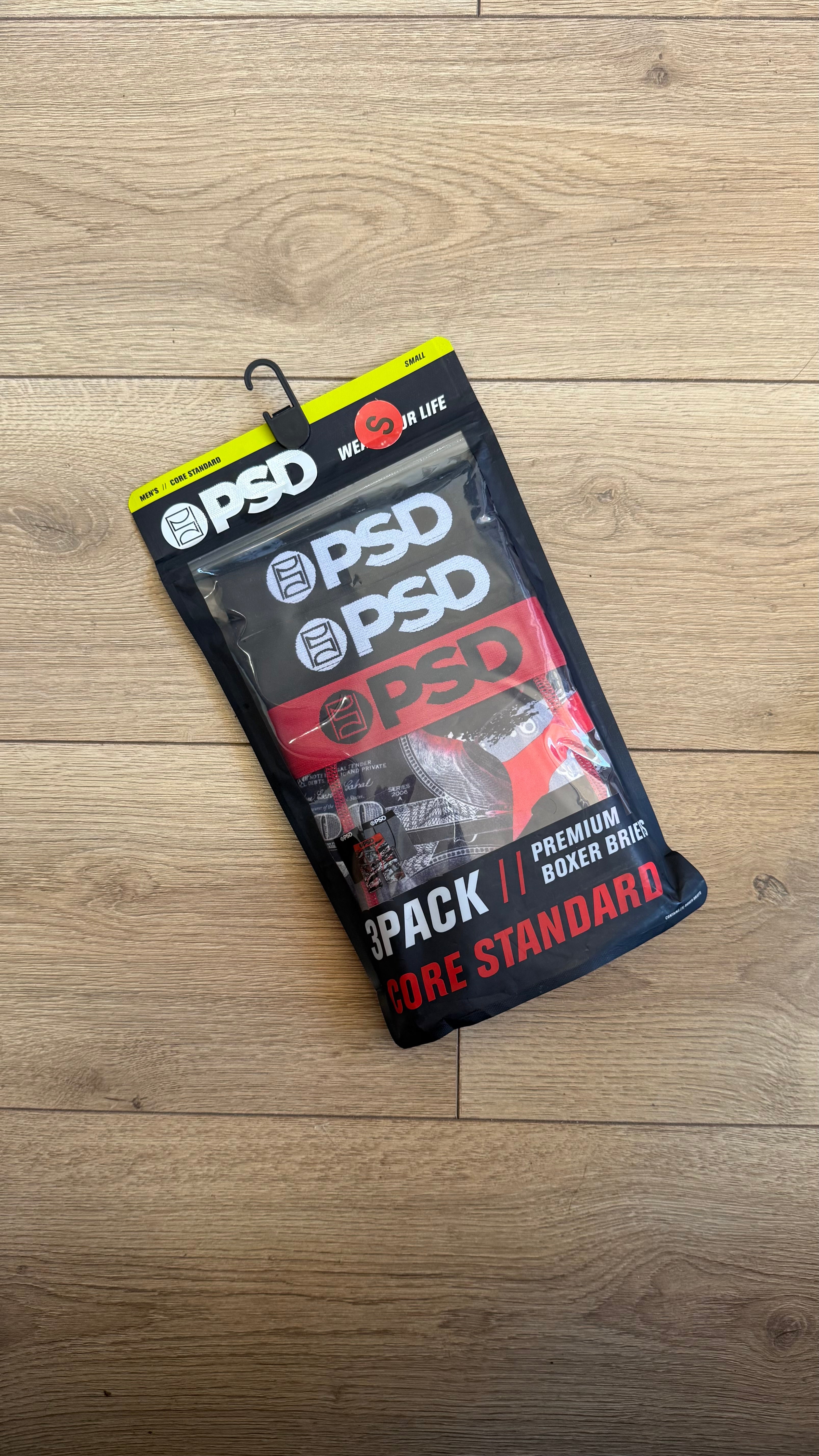 Pack de 3 Boxers PSD - Benjamin Franklin Black/Red