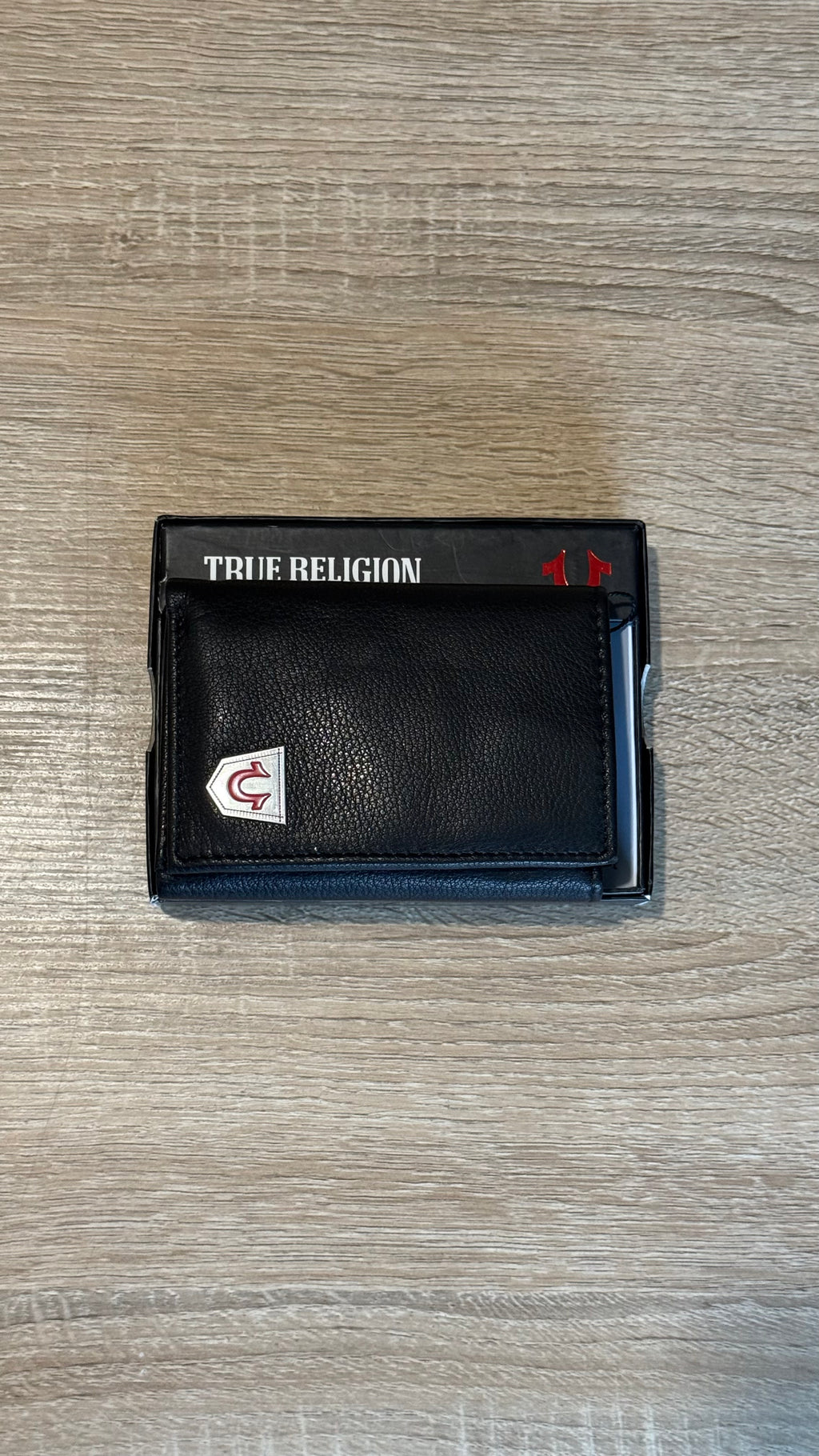 True Religion Leather Wallet Black