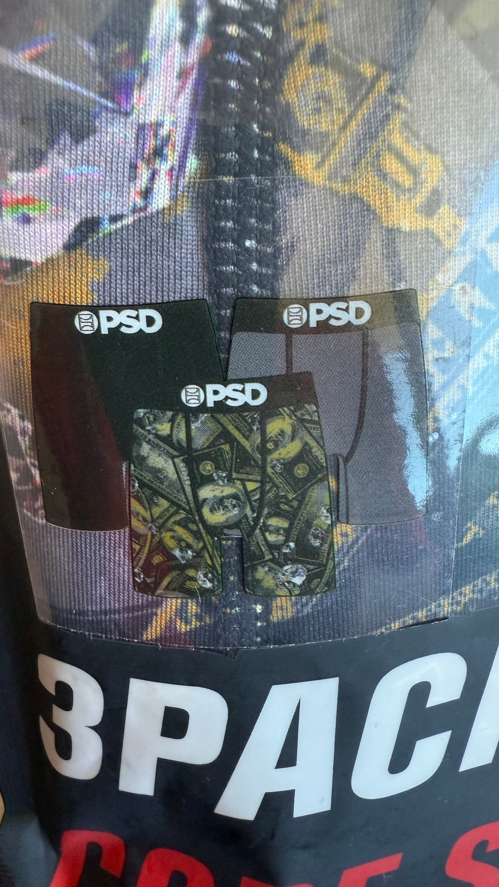 Pack de 3 Boxers PSD - Benjamin Franklin Black/Yellow