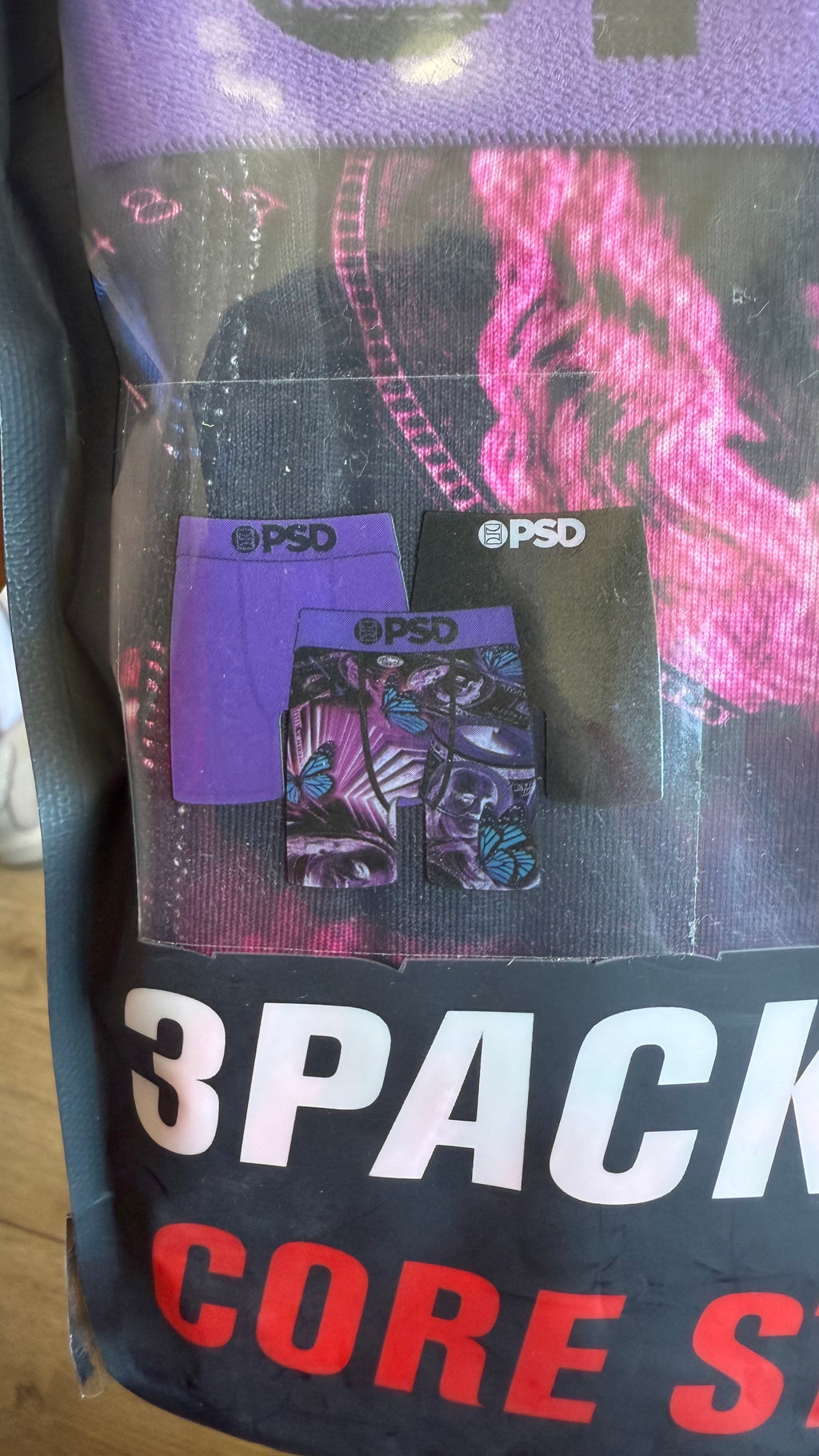 Pack de 3 Boxers PSD - Purple Butterflies