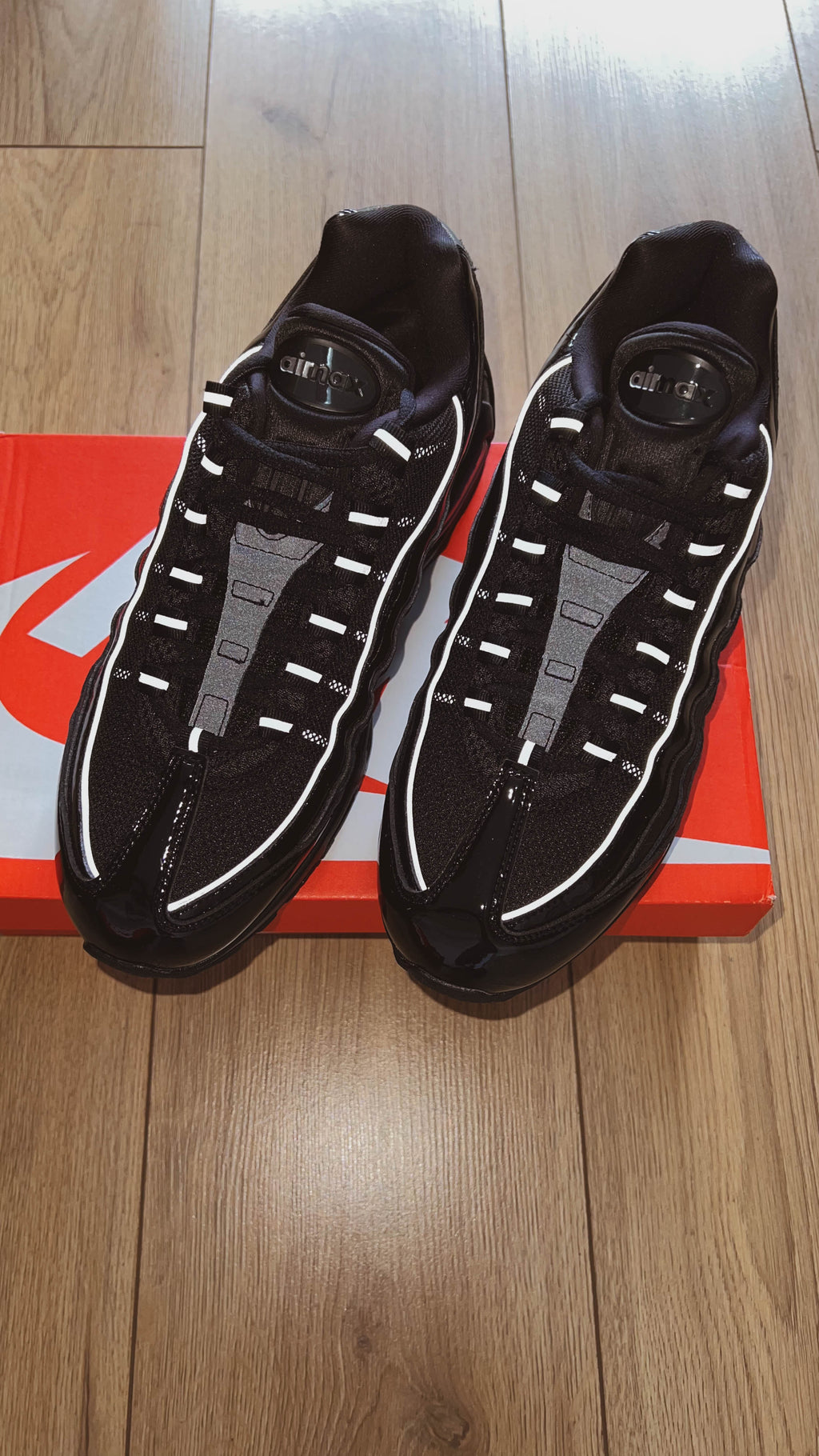 Nike Air Max 95 Big Bubble Black Patent (Women's) (con caja)