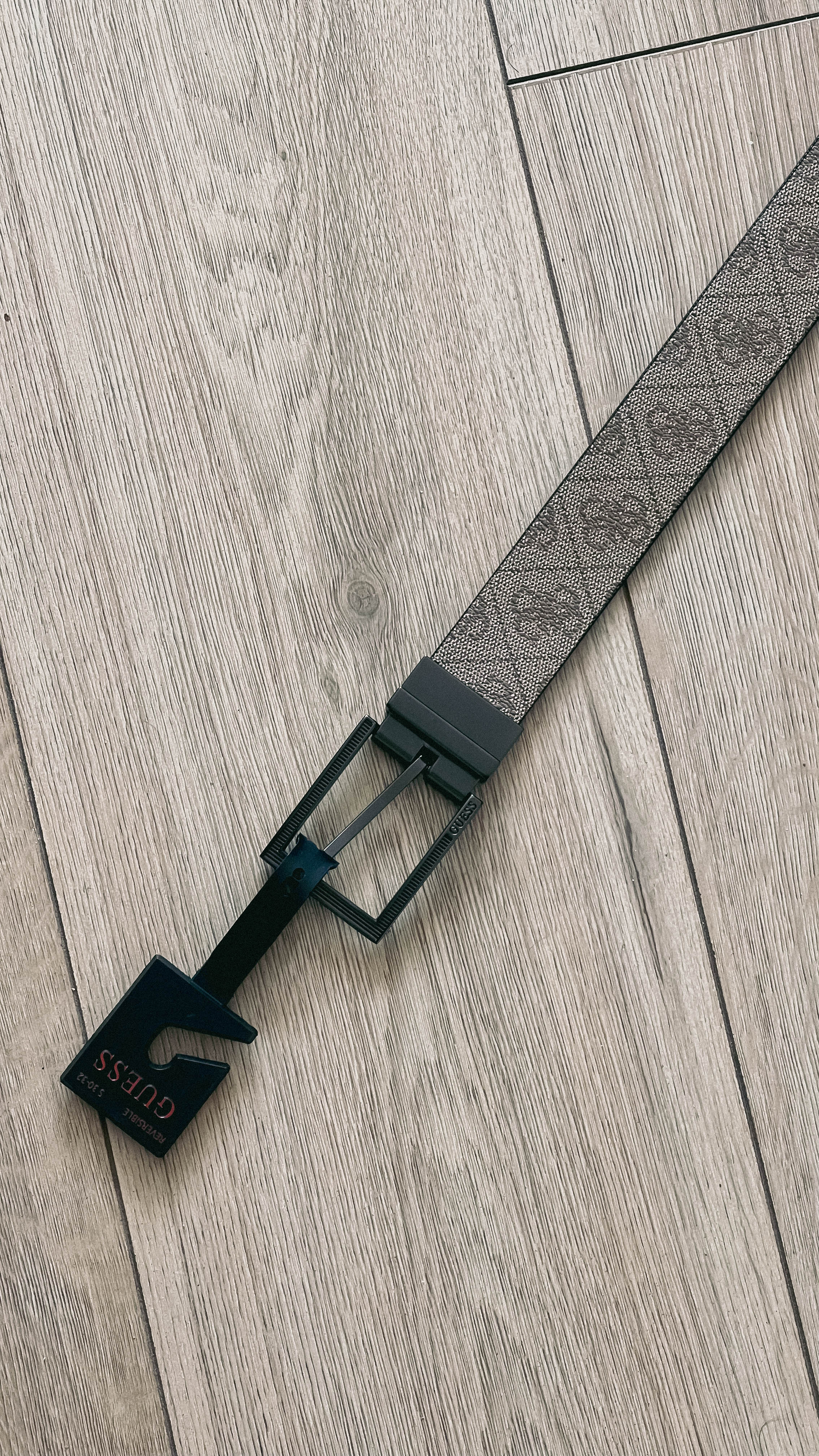Cinturón Guess Monograma Brown Reversible