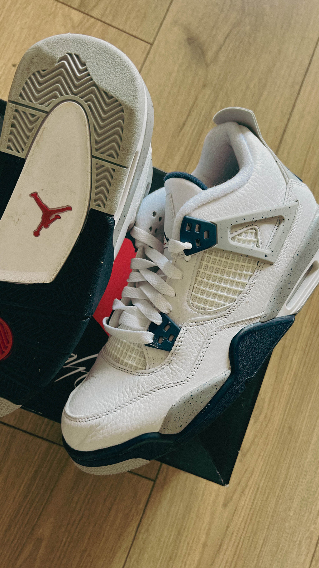 Jordan retro 4 Midnight navy (con caja)