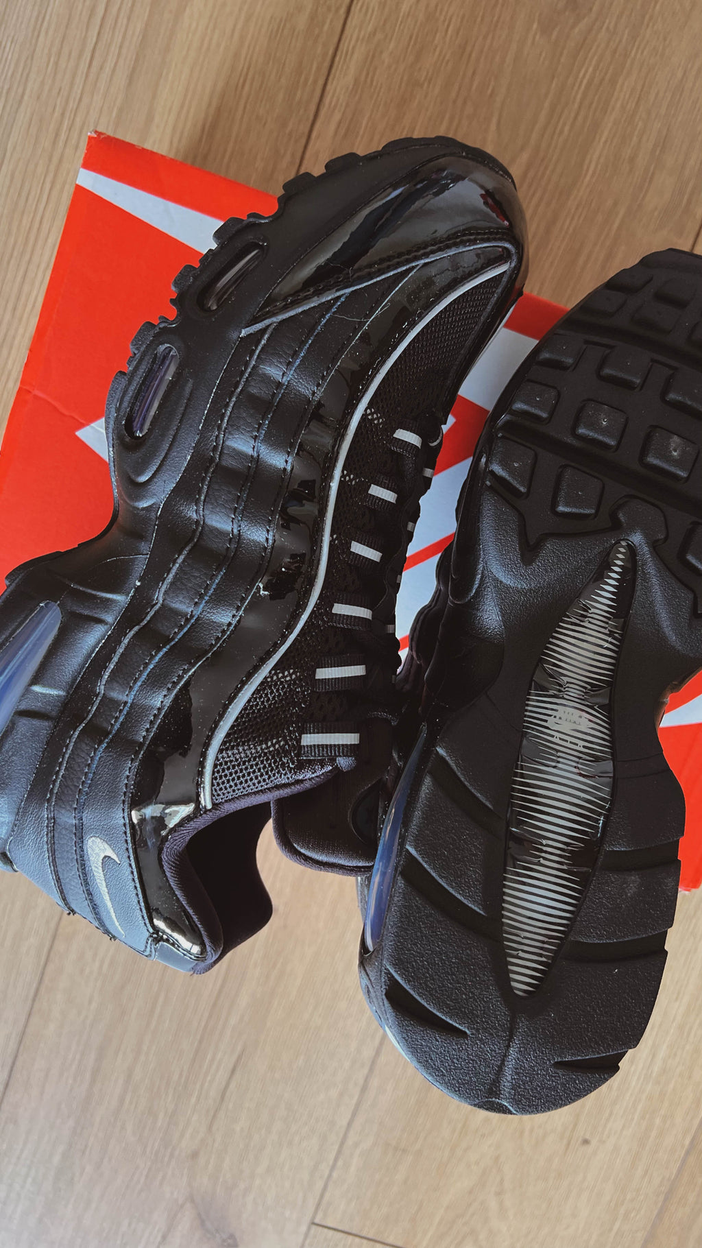 Nike Air Max 95 Big Bubble Black Patent (Women's) (con caja)