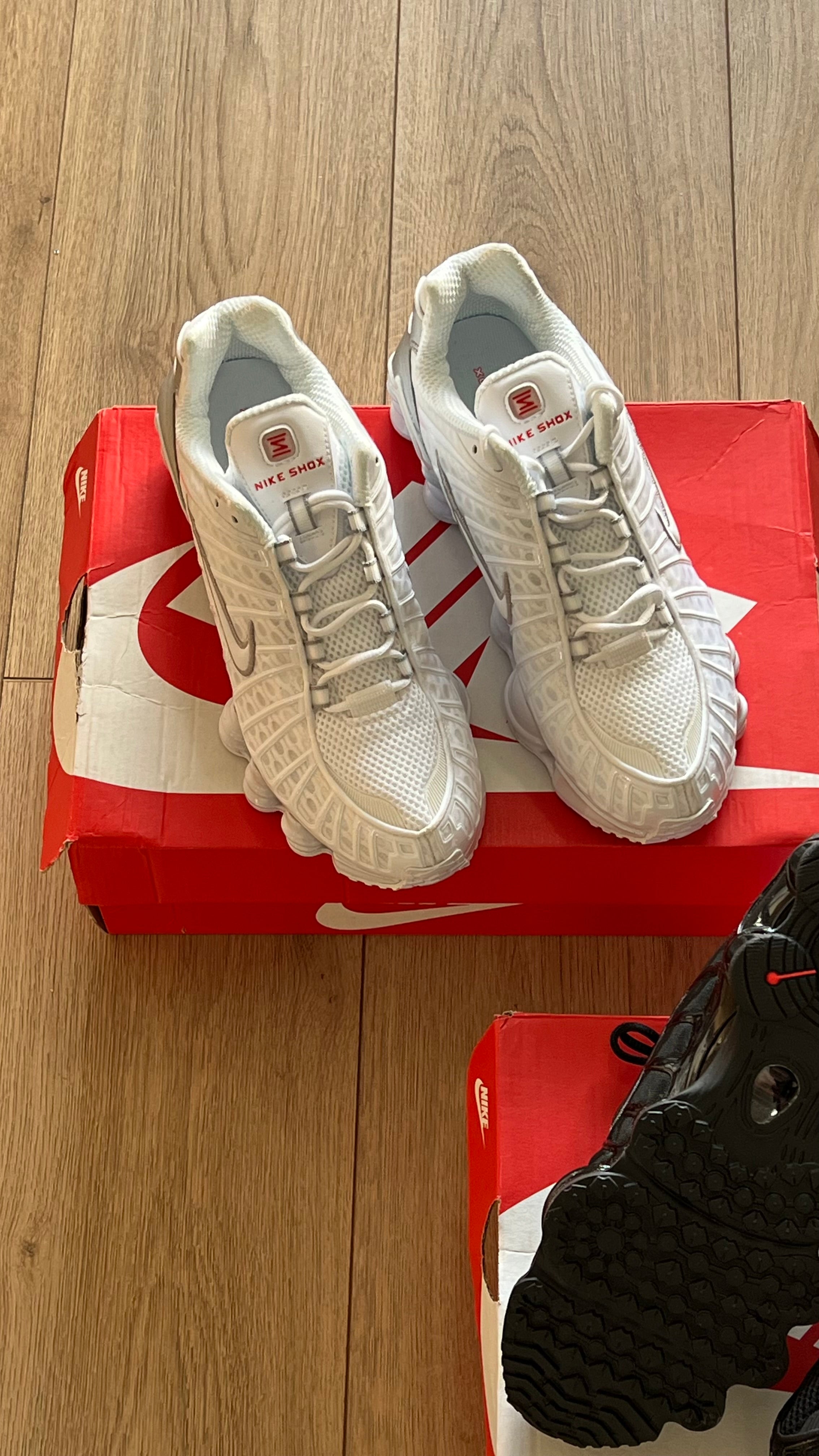 Nike Shox TL White Silver