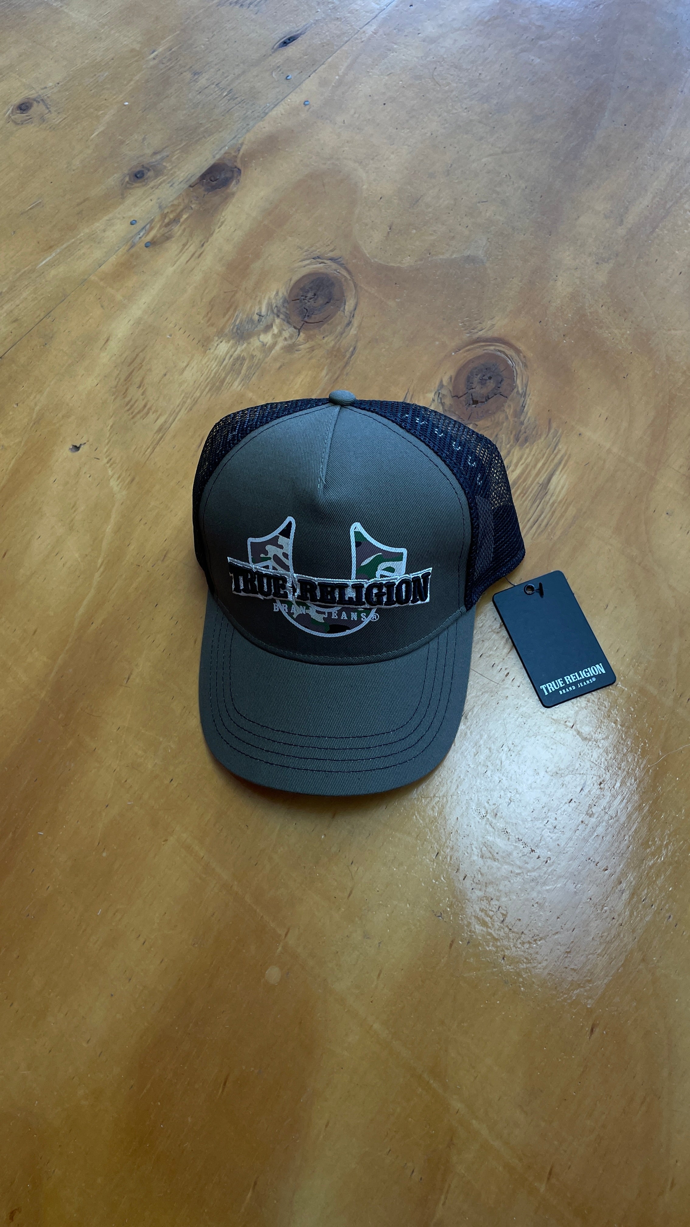 True Religion Camo Logo Trucker