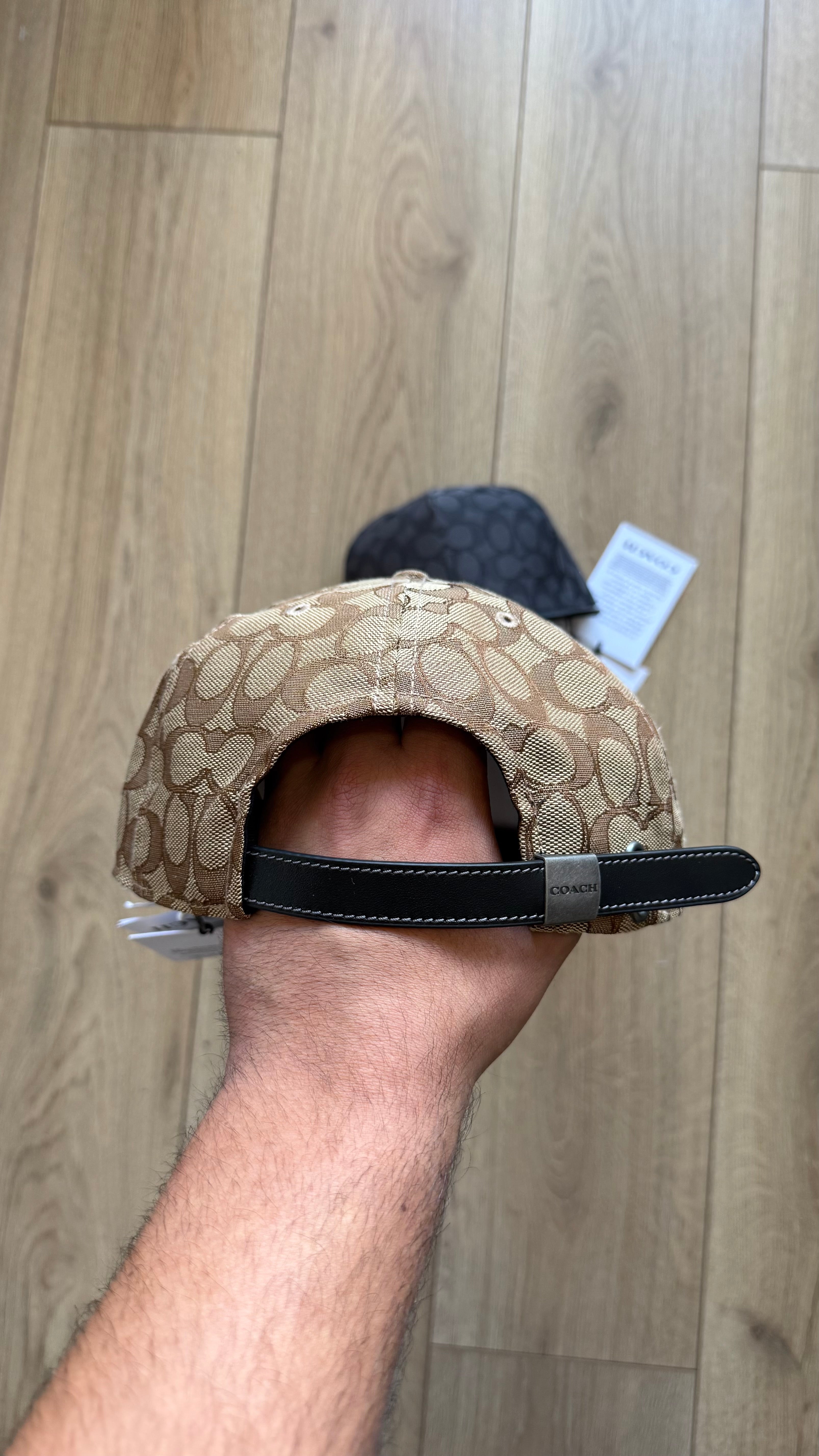 Coach Monogram Hat Brown