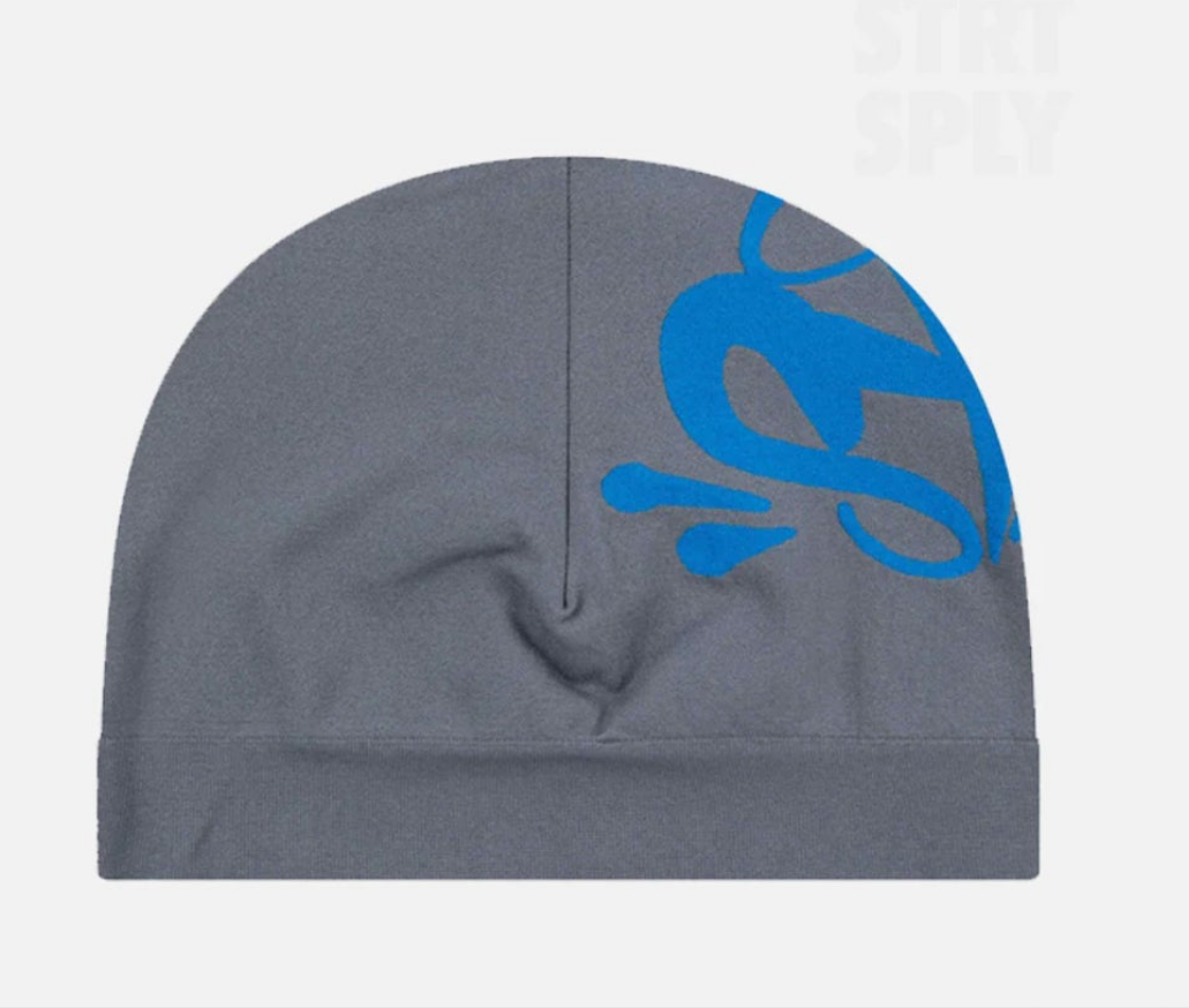 SYNAWORLD SYNA 'DECATHLONK' SKULL BEANIE (gris/logo azul)
