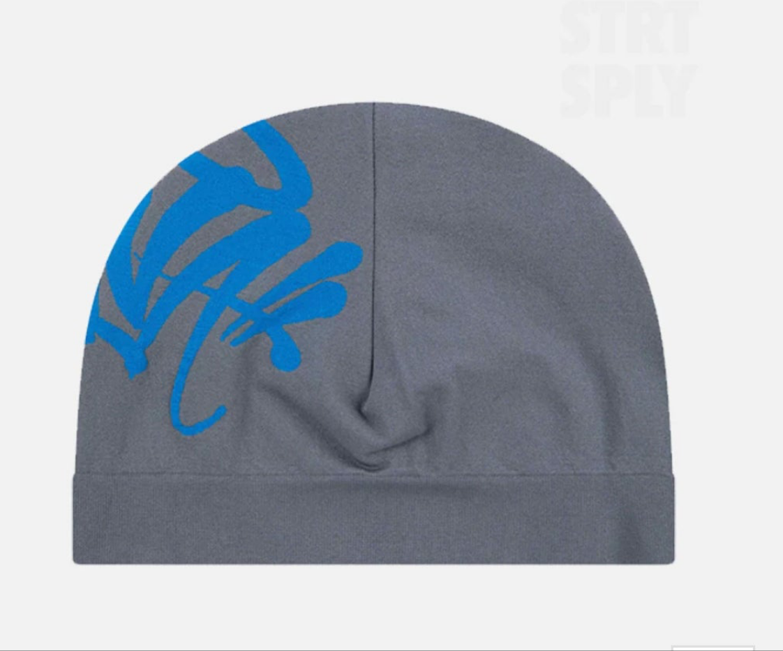SYNAWORLD SYNA 'DECATHLONK' SKULL BEANIE (gris/logo azul)