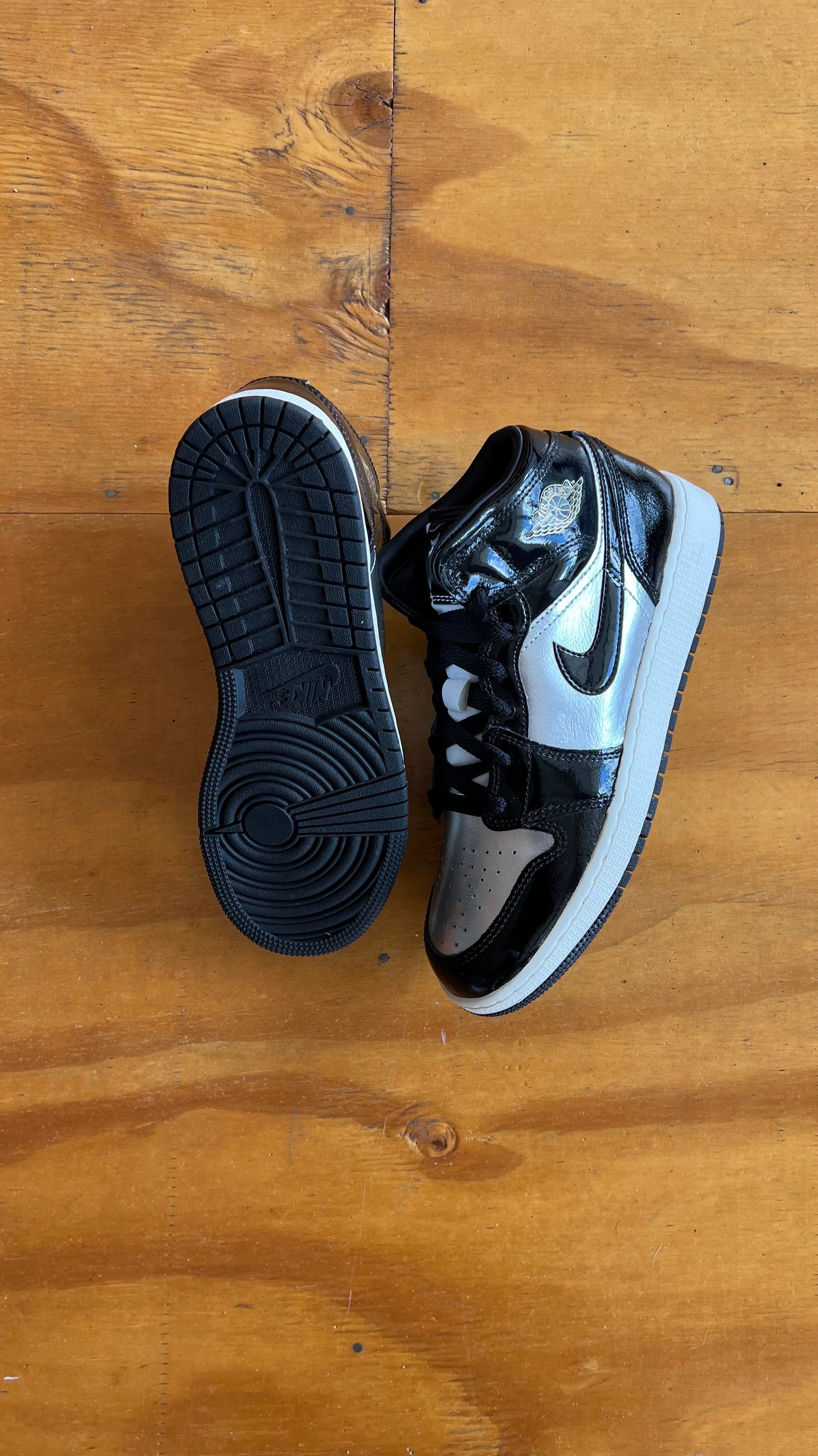 Air Jordan 1 Black Metallic niño