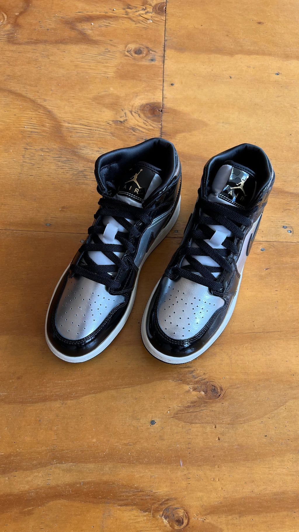 Air Jordan 1 Black Metallic niño