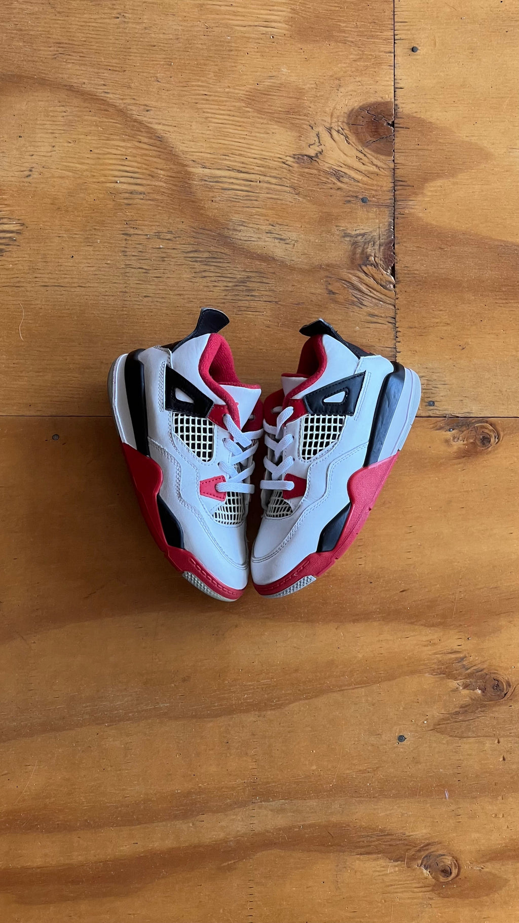 Air Jordan 4 retro fire red niño