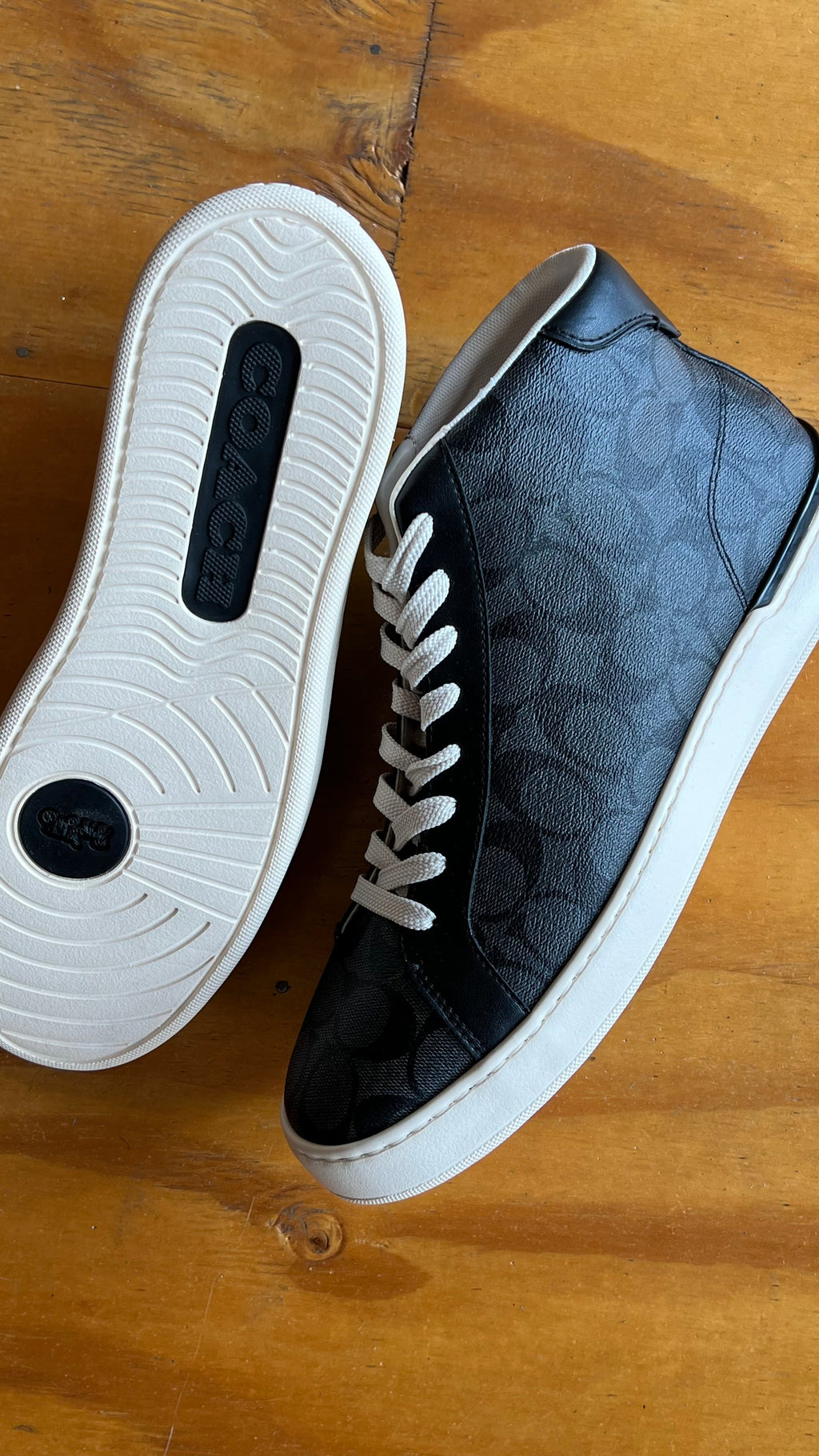 Coach clip high top black
