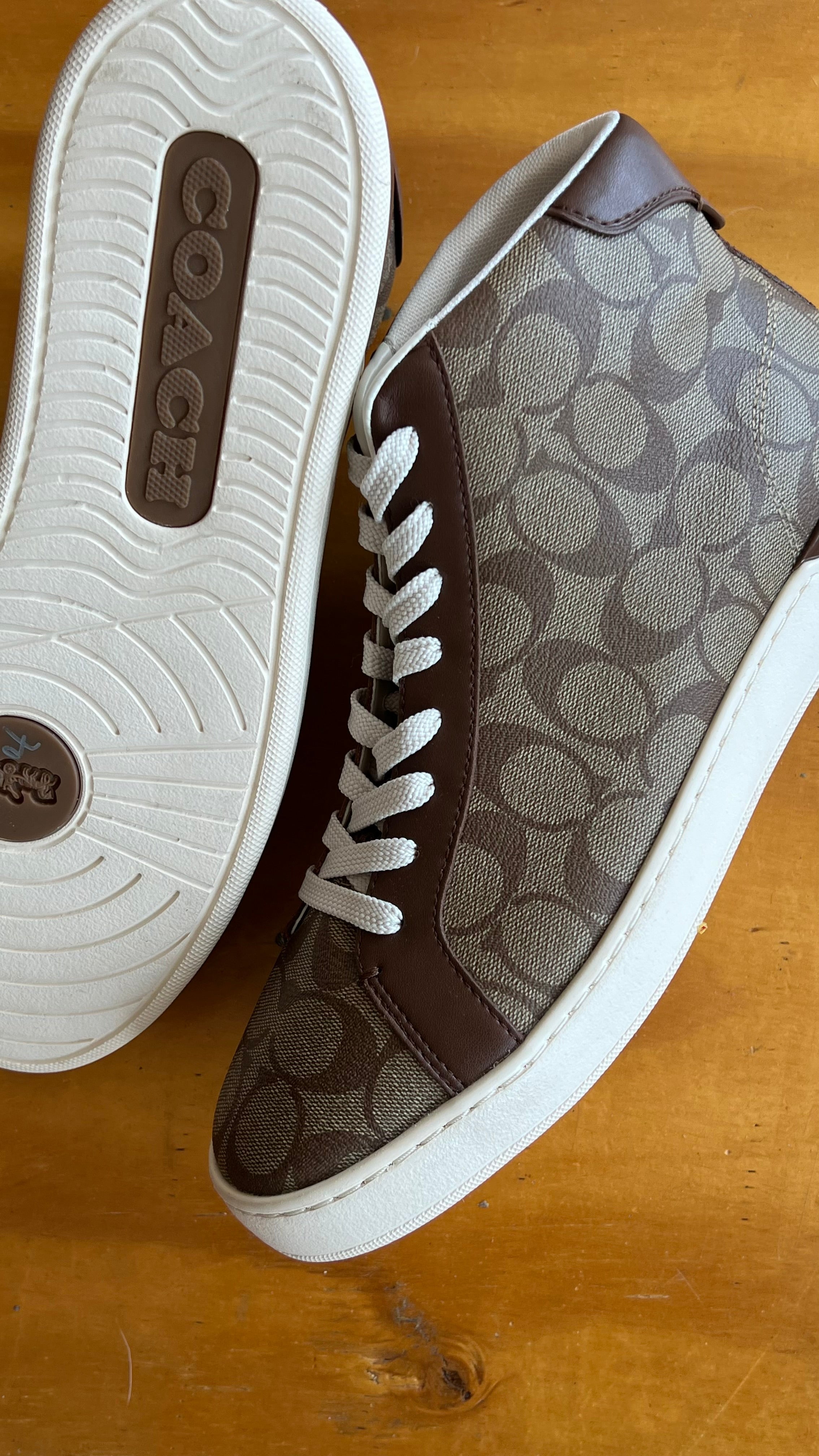 Coach clip high top khaki