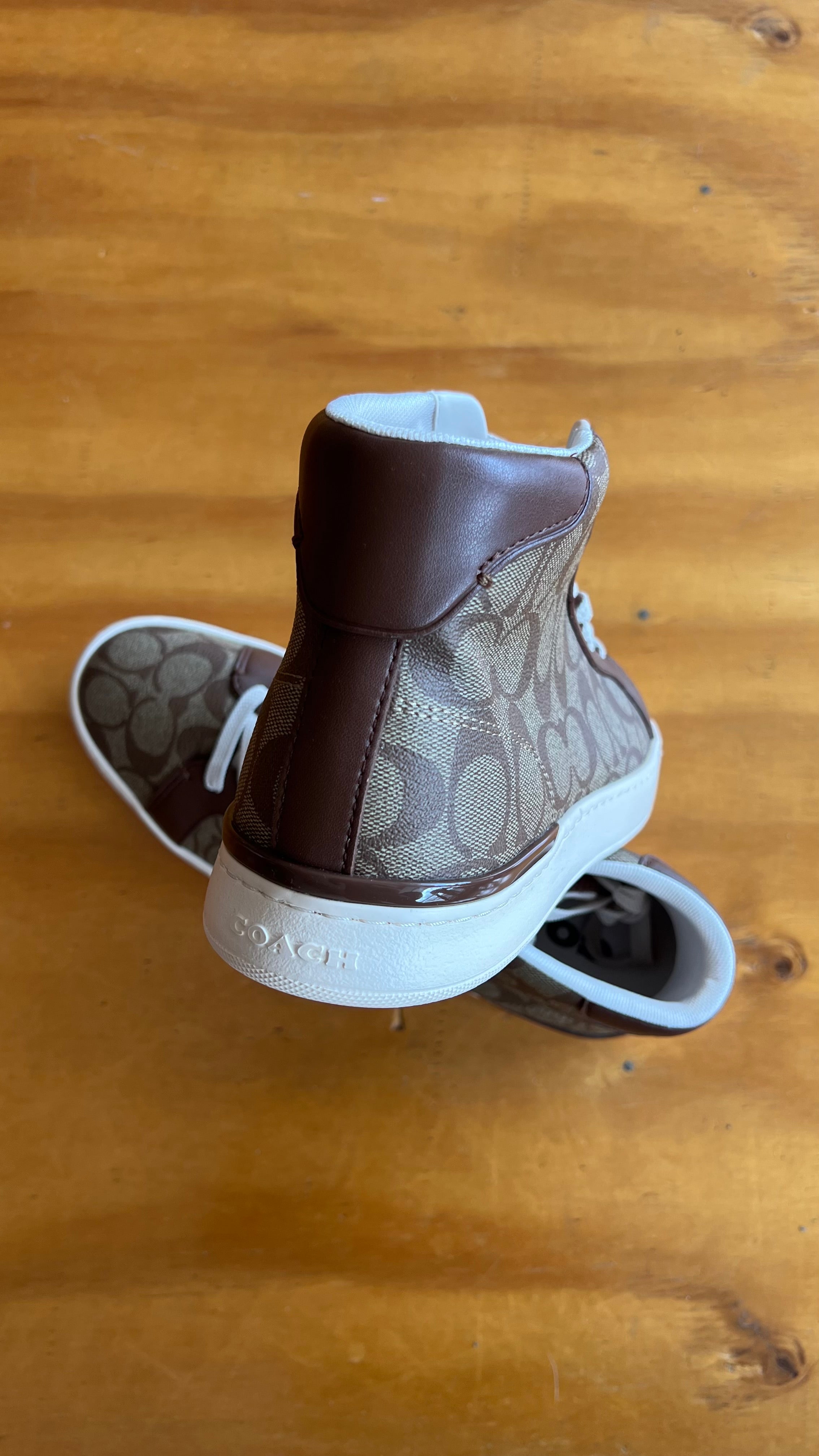 Coach clip high top khaki
